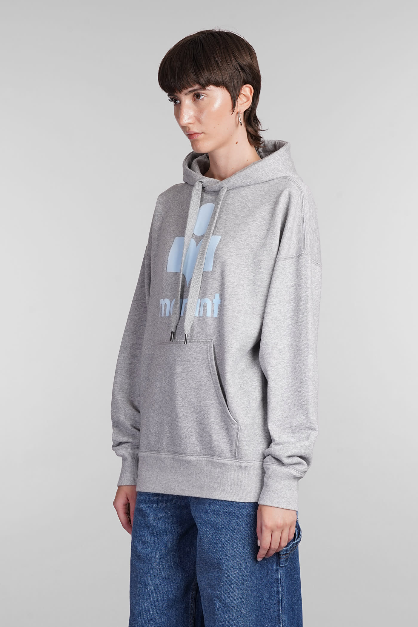 Shop Marant Etoile Mansel Sweatshirt In Grey Cotton