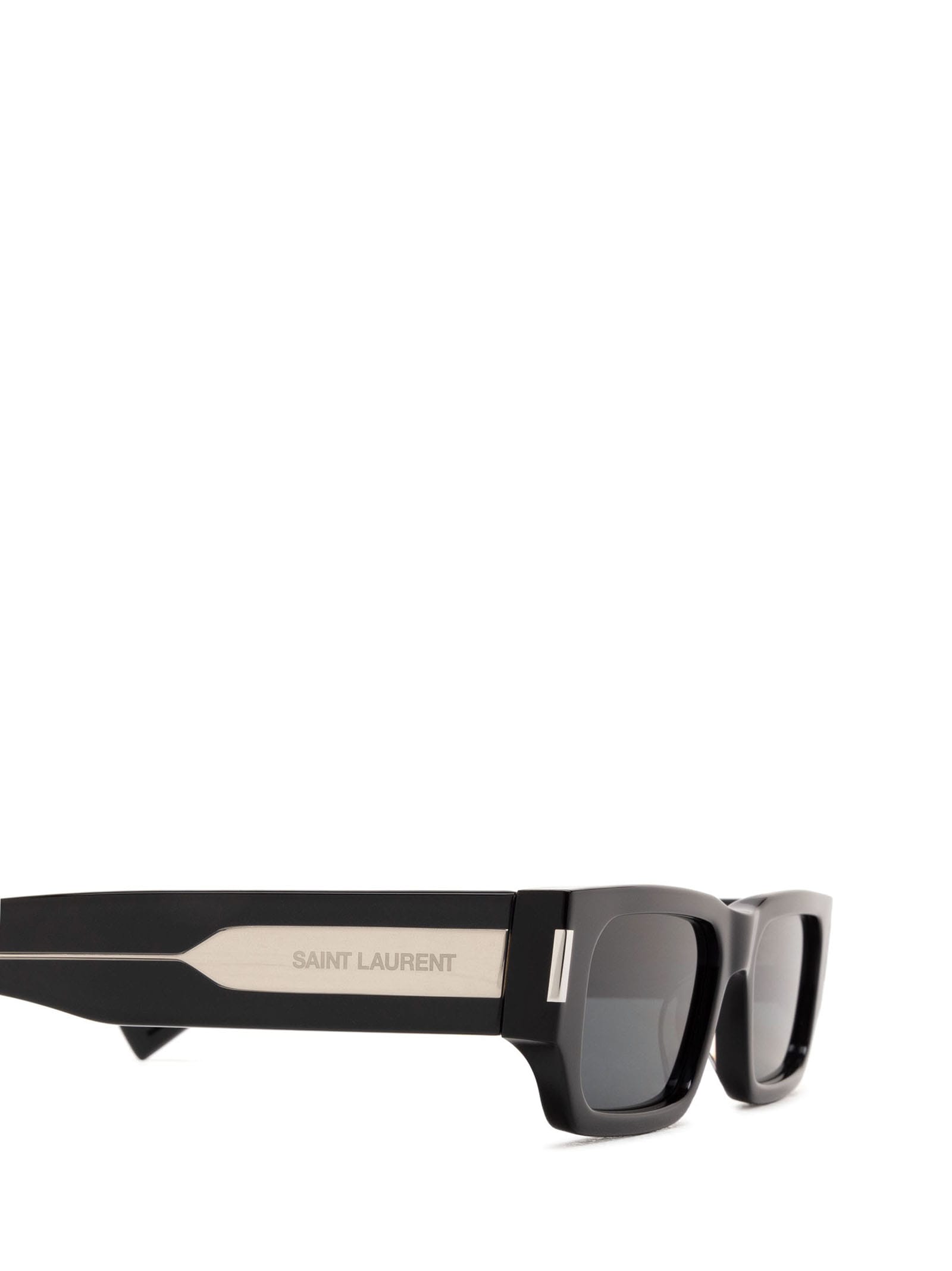 Shop Saint Laurent Sl 660 Black Sunglasses