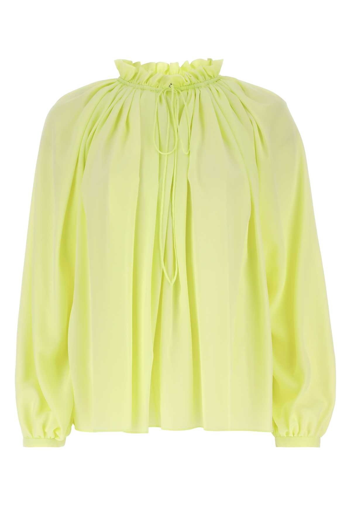 Fluo Yellow Polyester Blouse