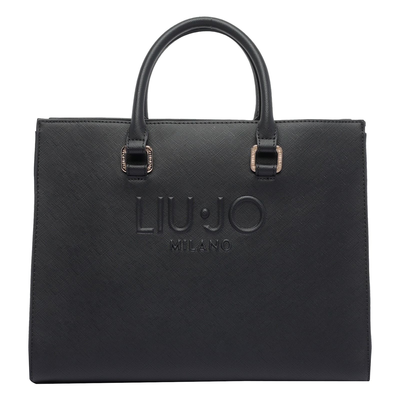 Liu •jo Logo-embossed Tote Bag In Black