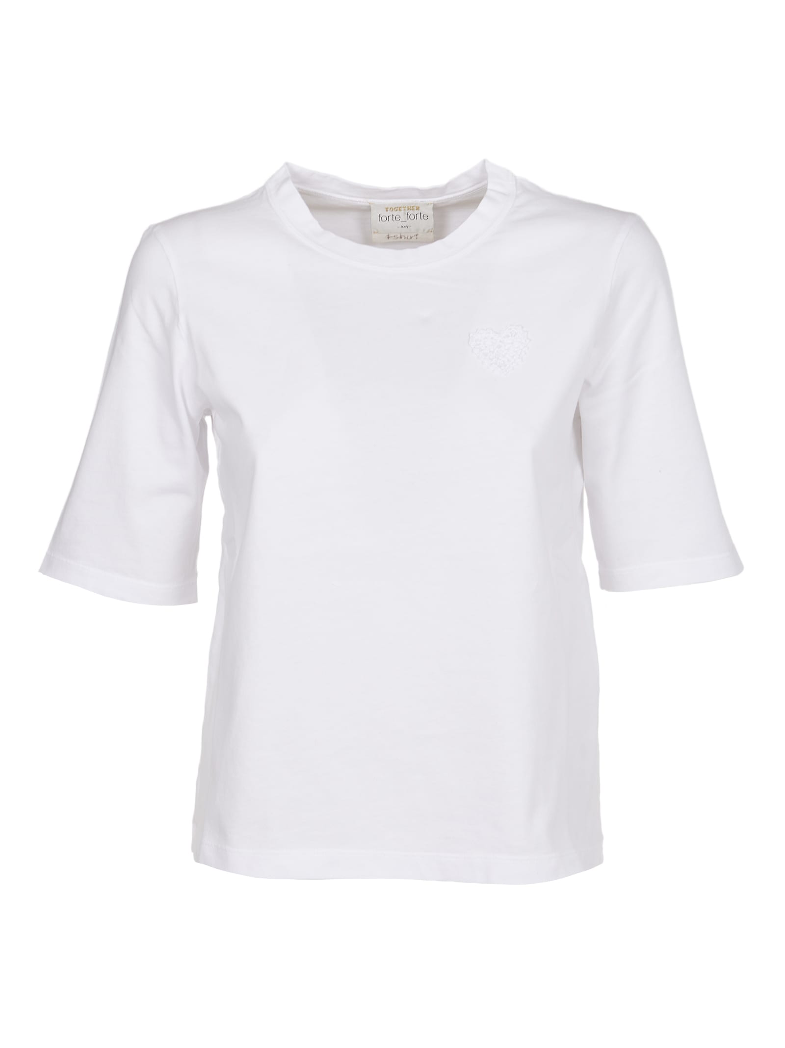 Forte Forte White T-shirt With Crochet