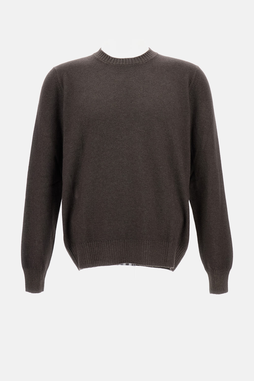 Gran Sasso Crew Neck Sweater In Brown