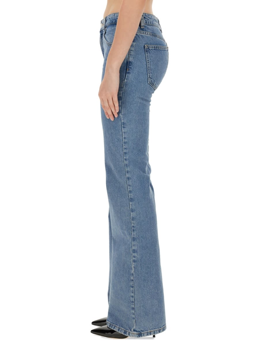 Shop M05ch1n0 Jeans Jeans Slased In Blue