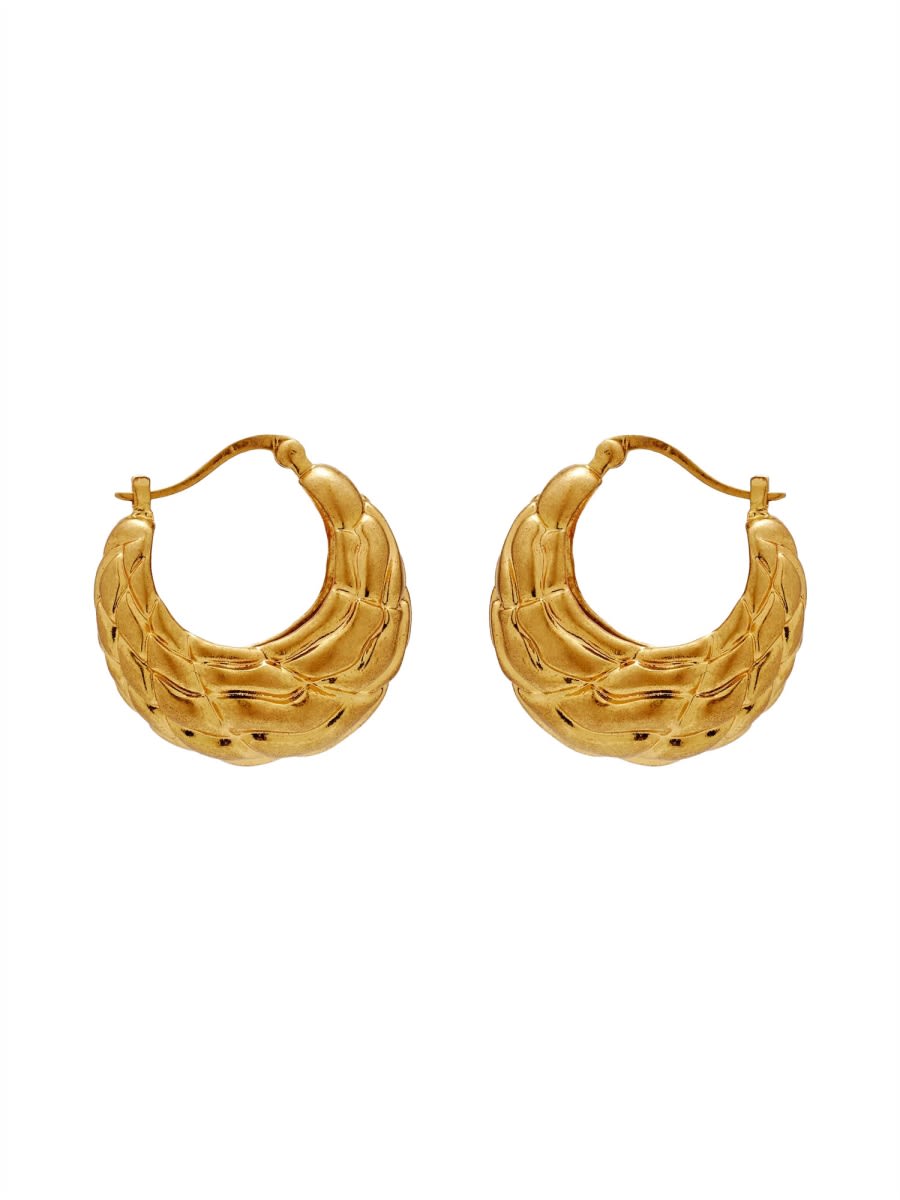 Cult Gaia Gold Brass Plated Earrings In Gold