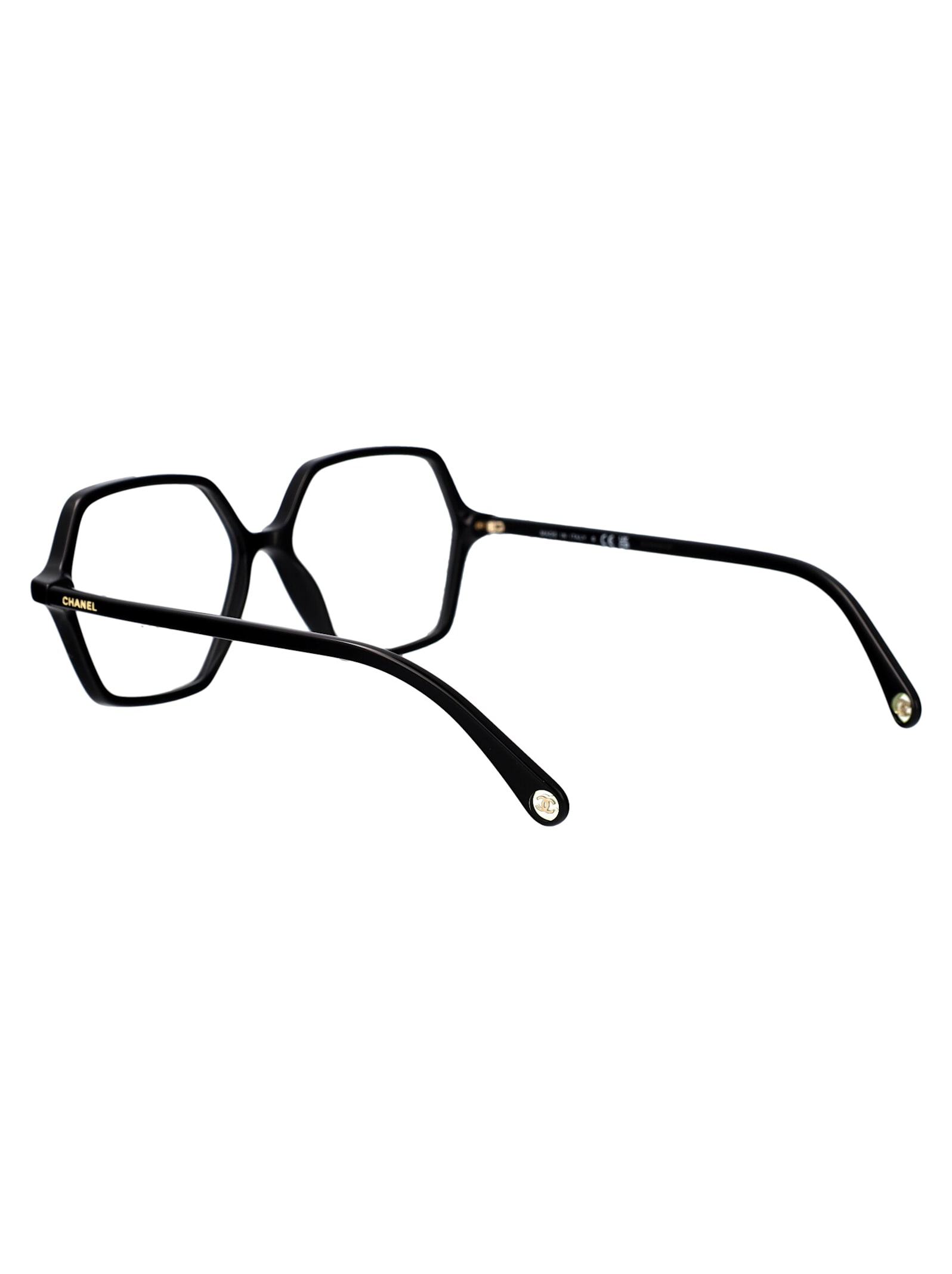 Pre-owned Chanel 0ch3447 Glasses In C622 Black