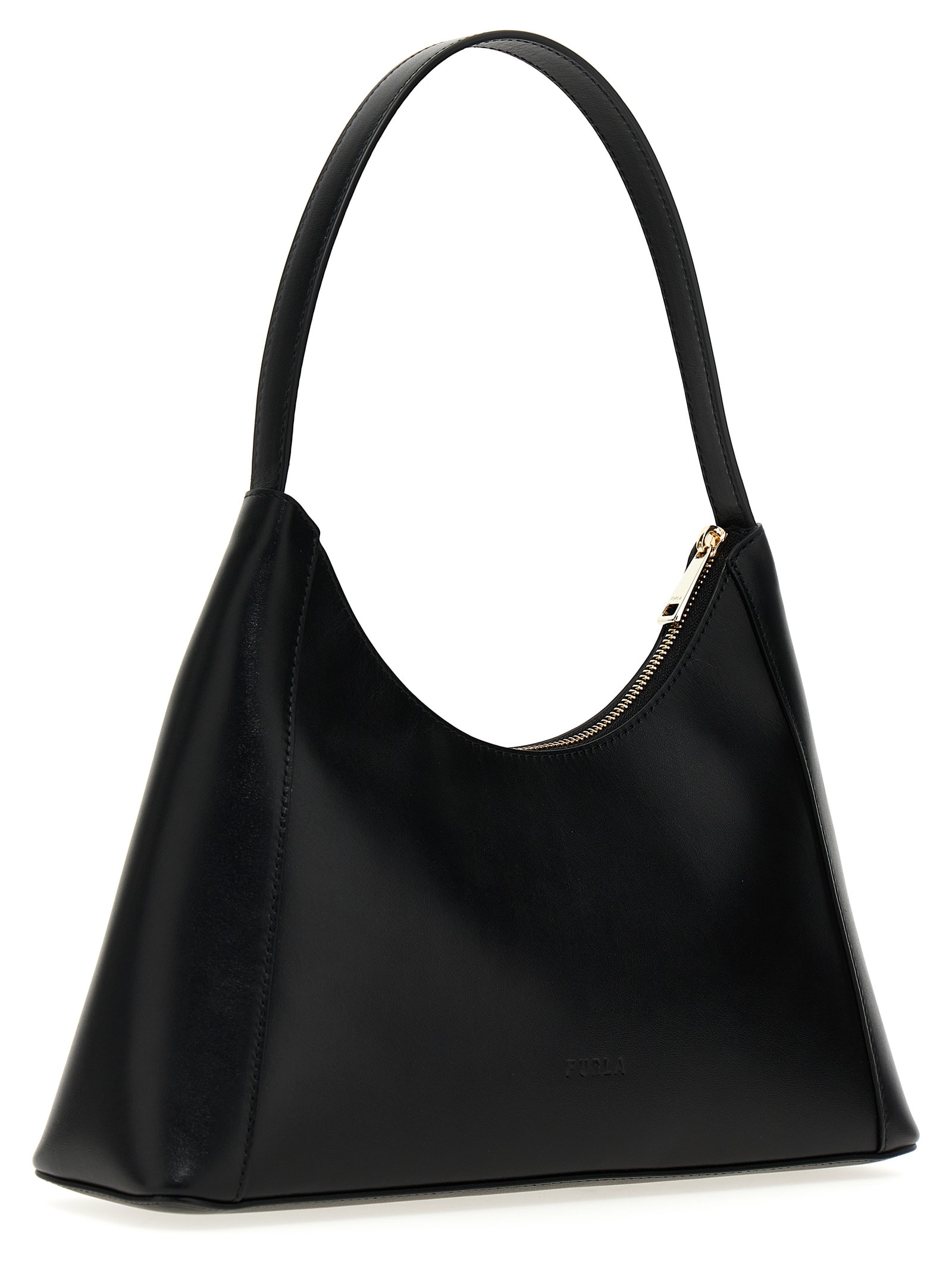 Shop Furla Diamante S Shoulder Bag In Black