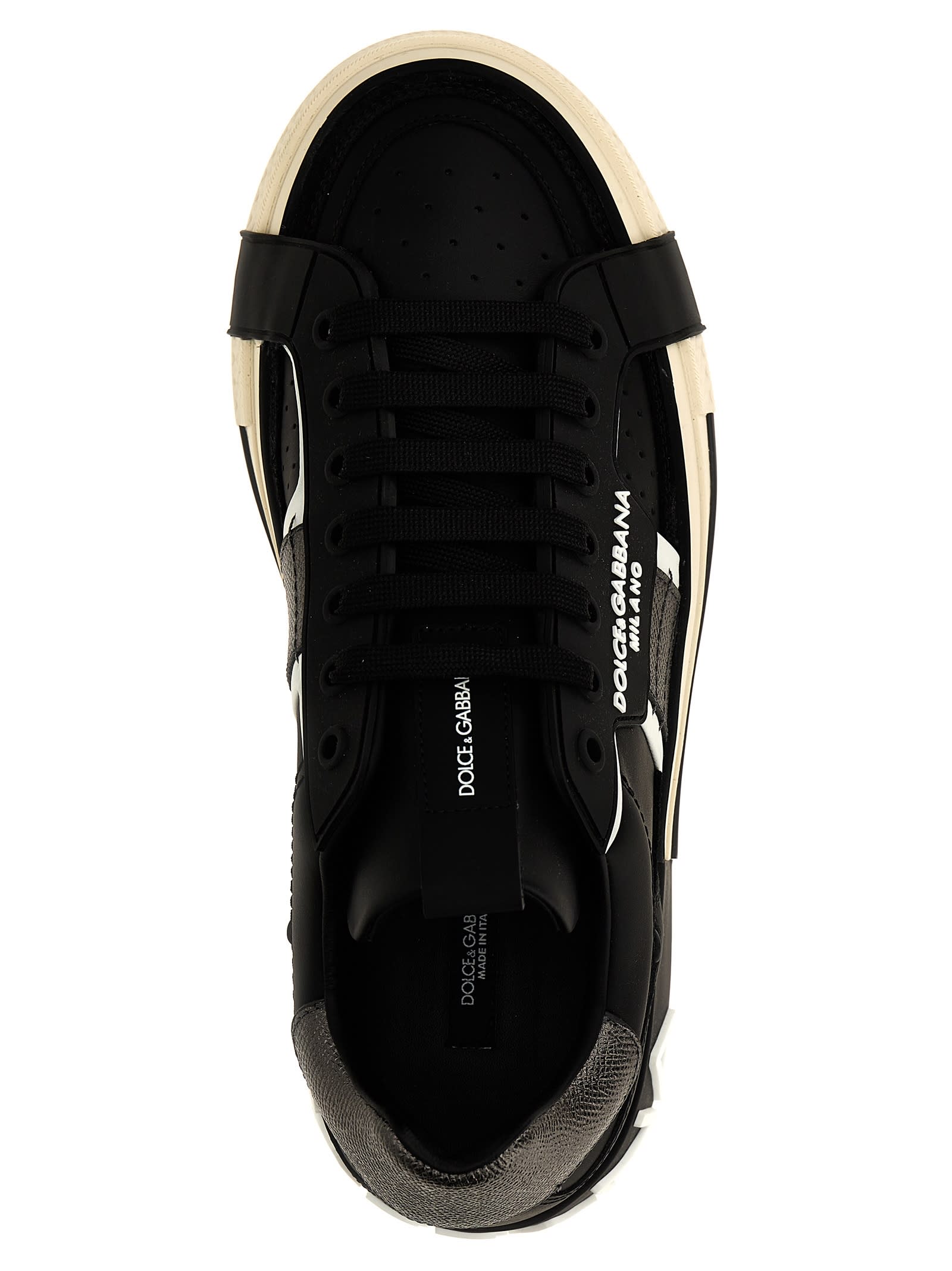 Shop Dolce & Gabbana Custom 2.zero Sneakers In Black
