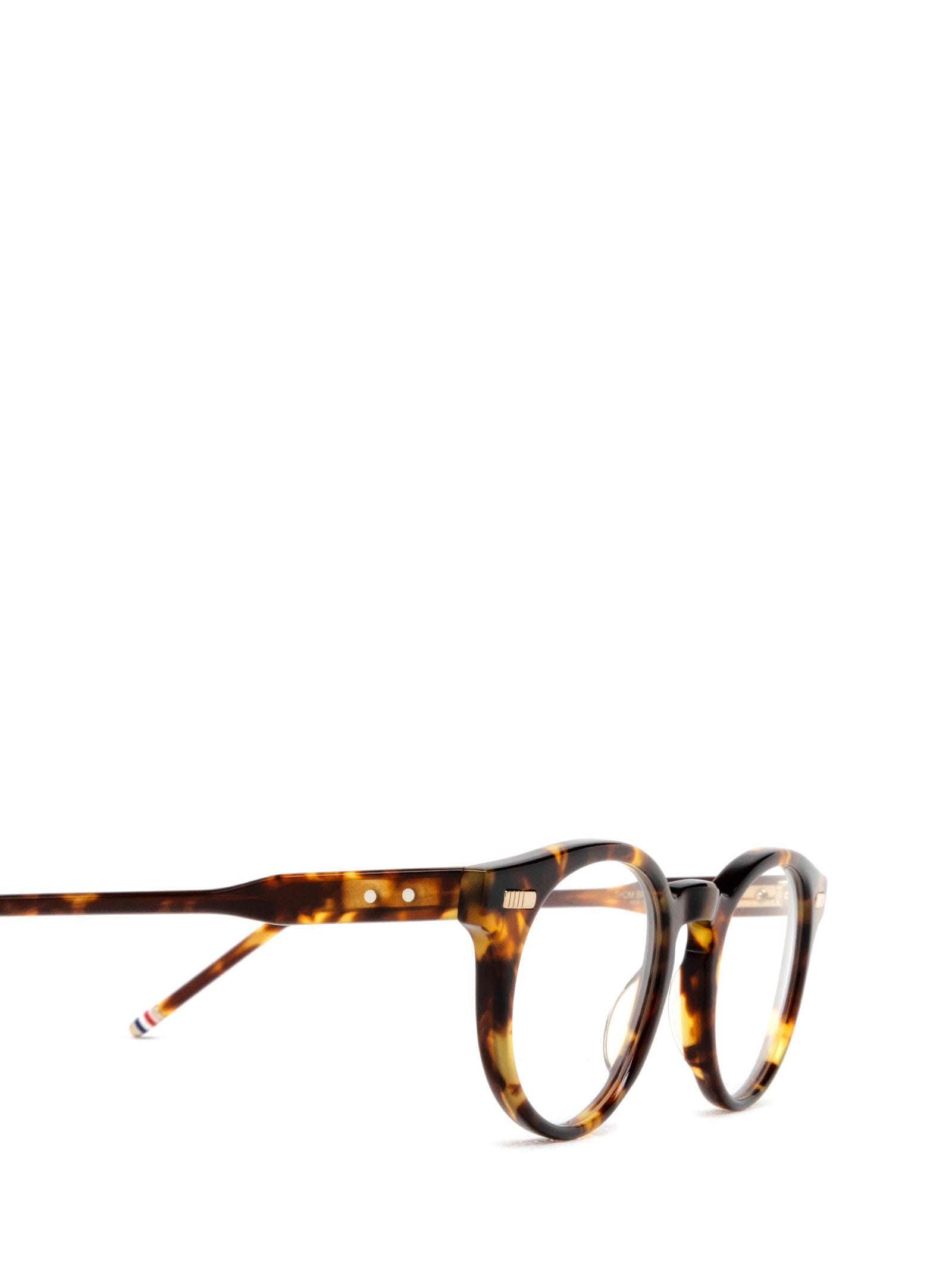 Shop Thom Browne Ueo404a Med Brown Glasses