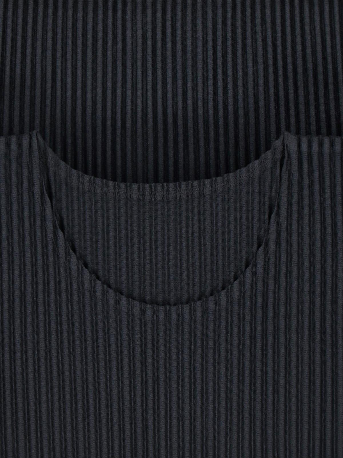 Shop Issey Miyake Pleated T-shirt In Black