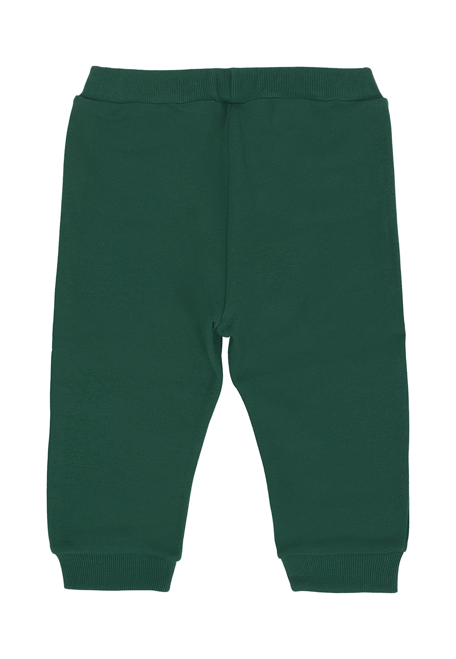 Fendi Green Trousers For Baby Boy With Logo In Green