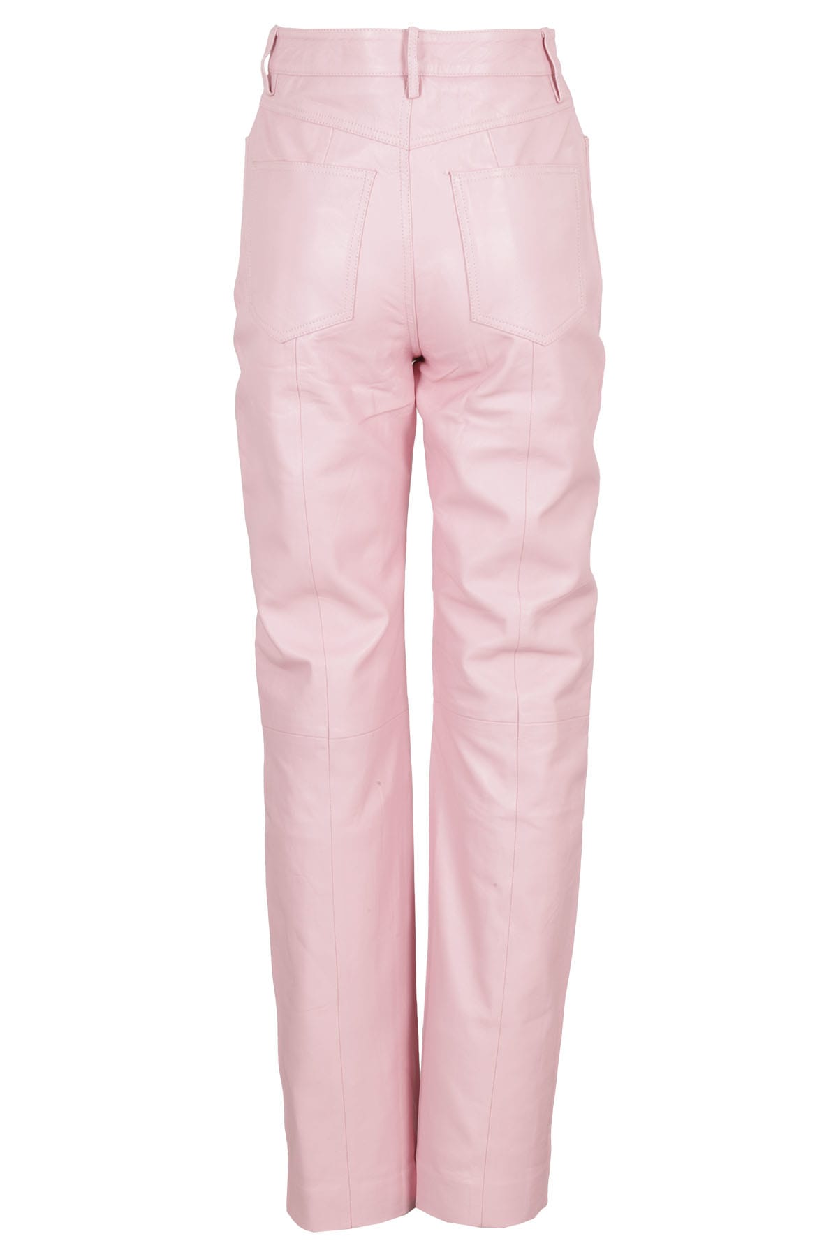 Shop Remain Birger Christensen Leather Straight In Orchid Pink
