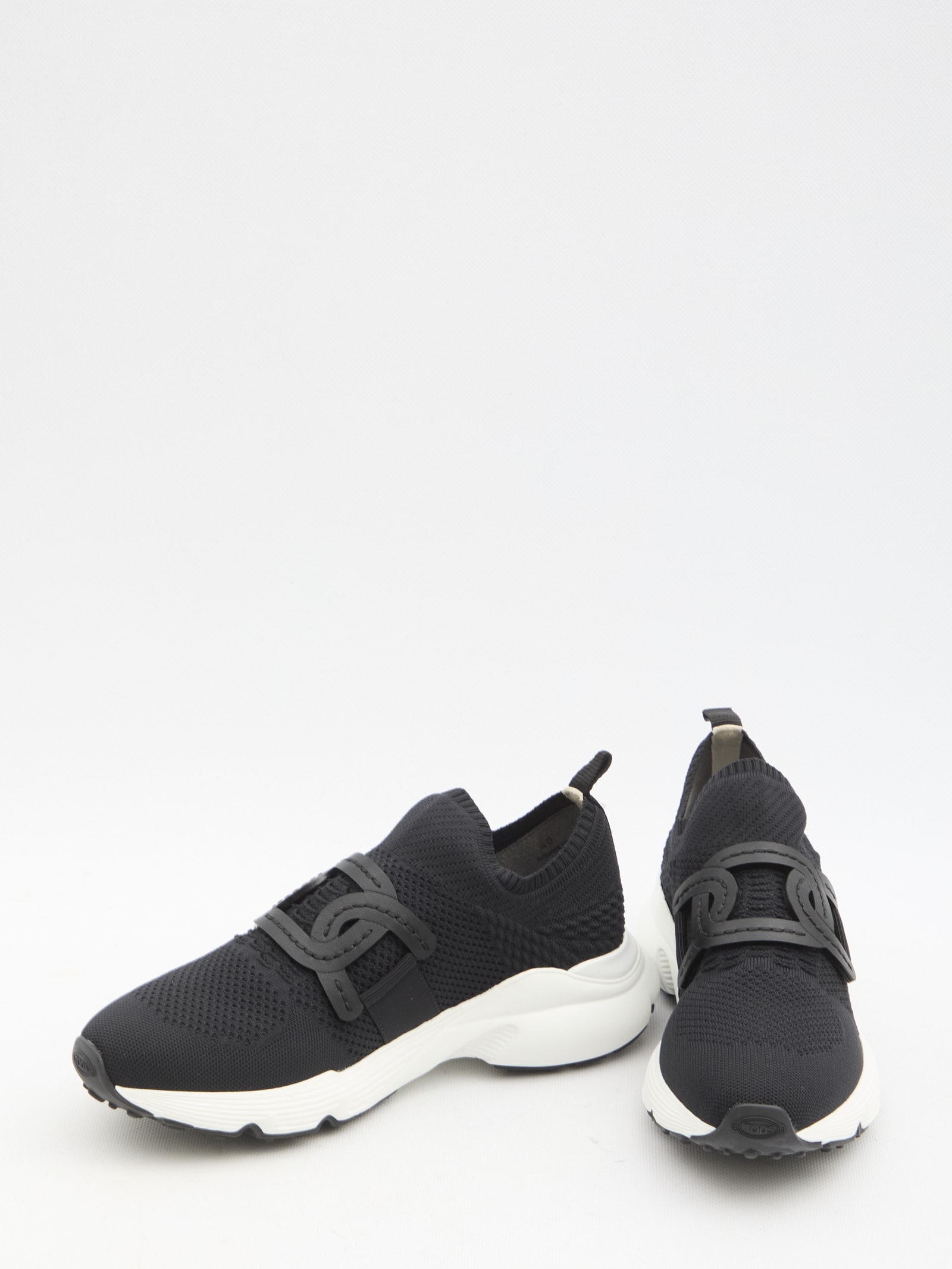 Shop Tod's Kate Sneakers In Black