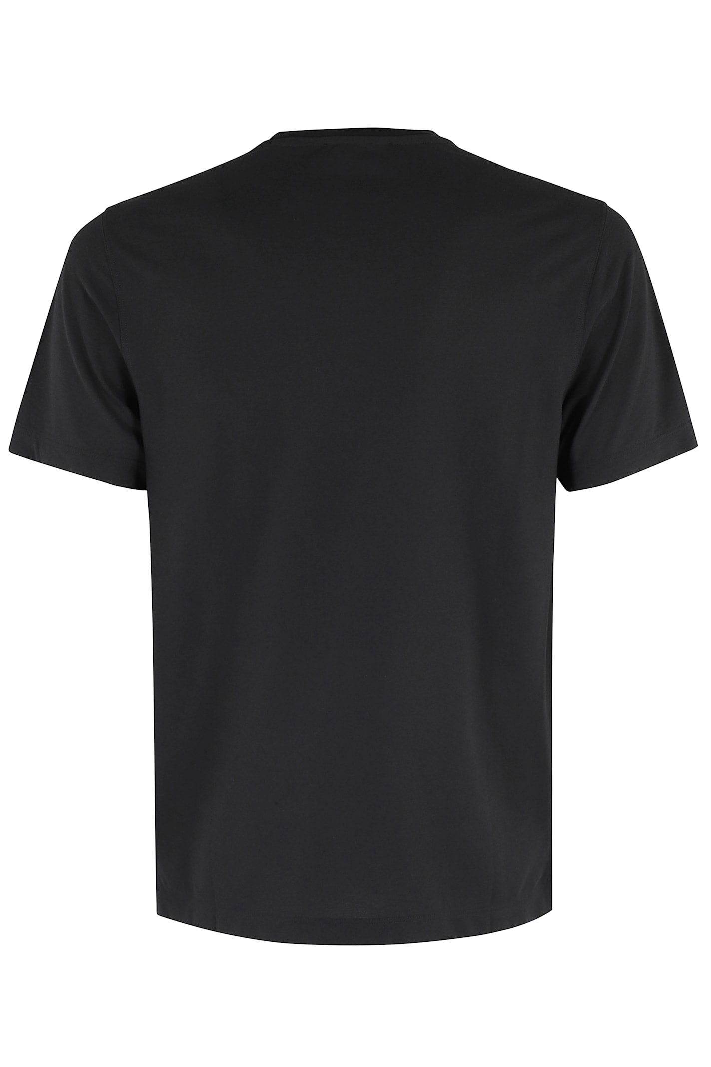Zanone Jersey Crew Neck T-shirt In Nero