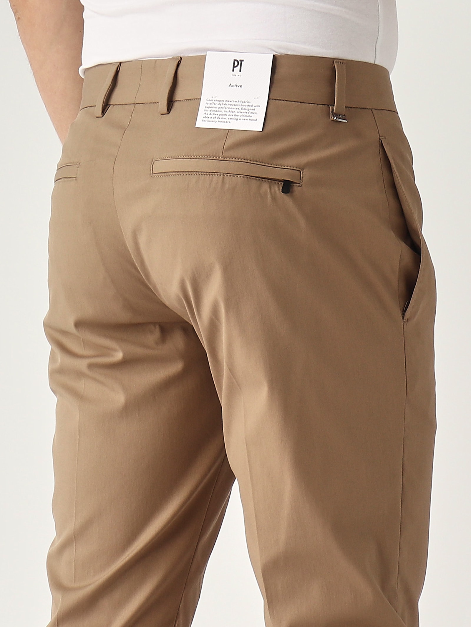 Pt Torino Epsilon Trousers In Cammello