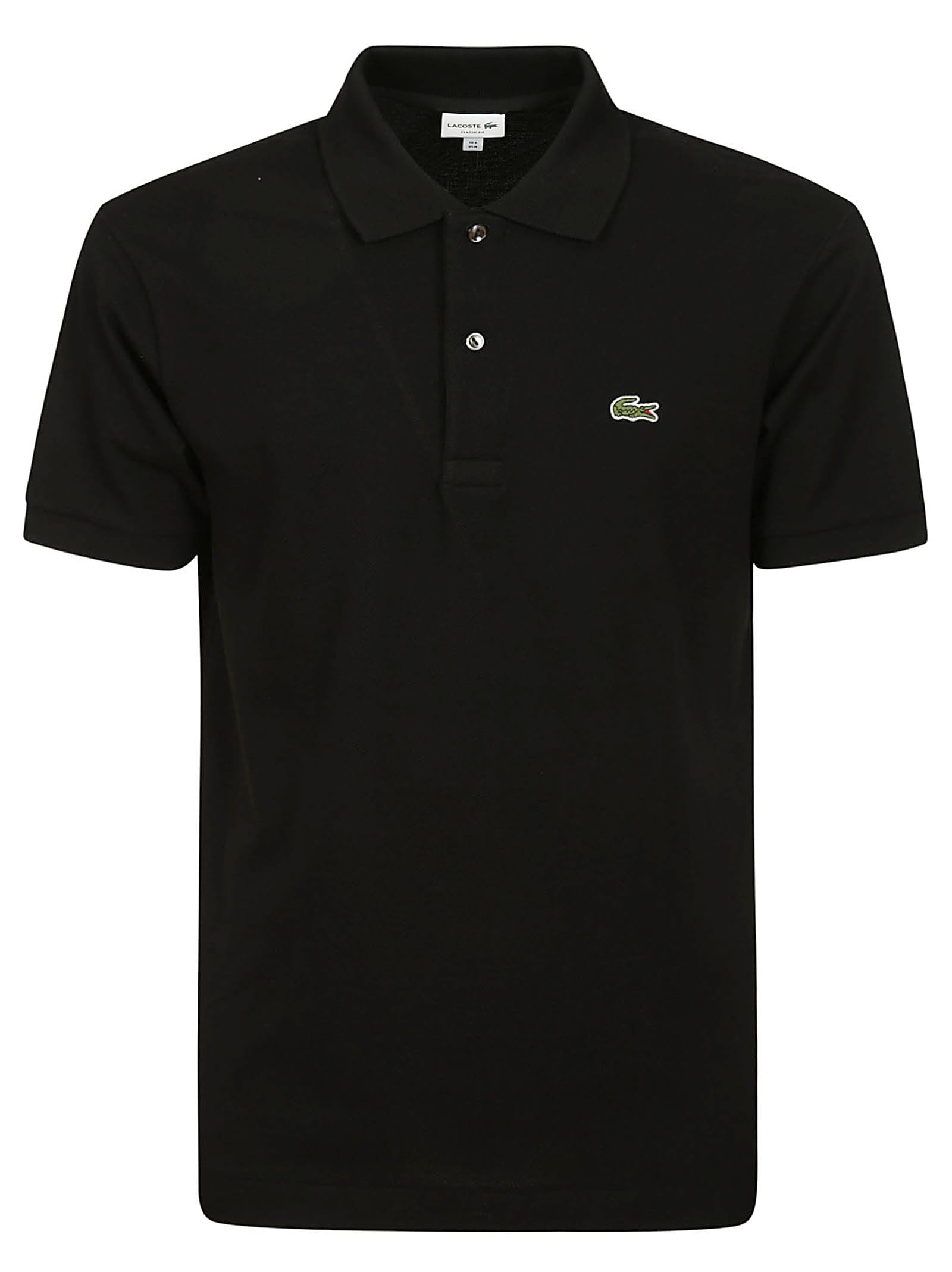 Shop Lacoste Polo Ss In Black