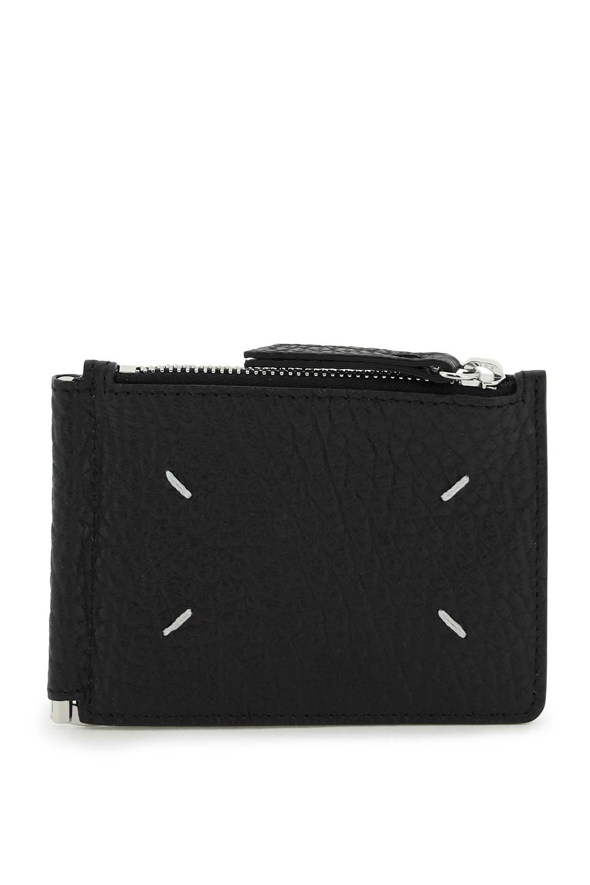 Maison Margiela Card Holder With Money Clip In Black