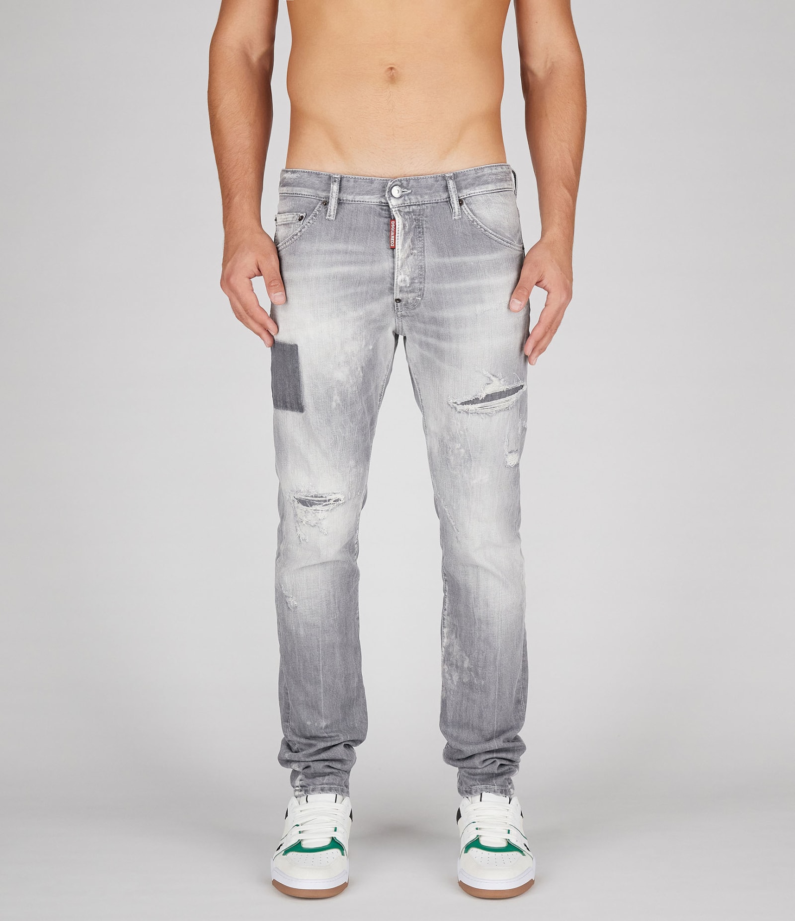 Shop Dsquared2 5 Pockets In Grey