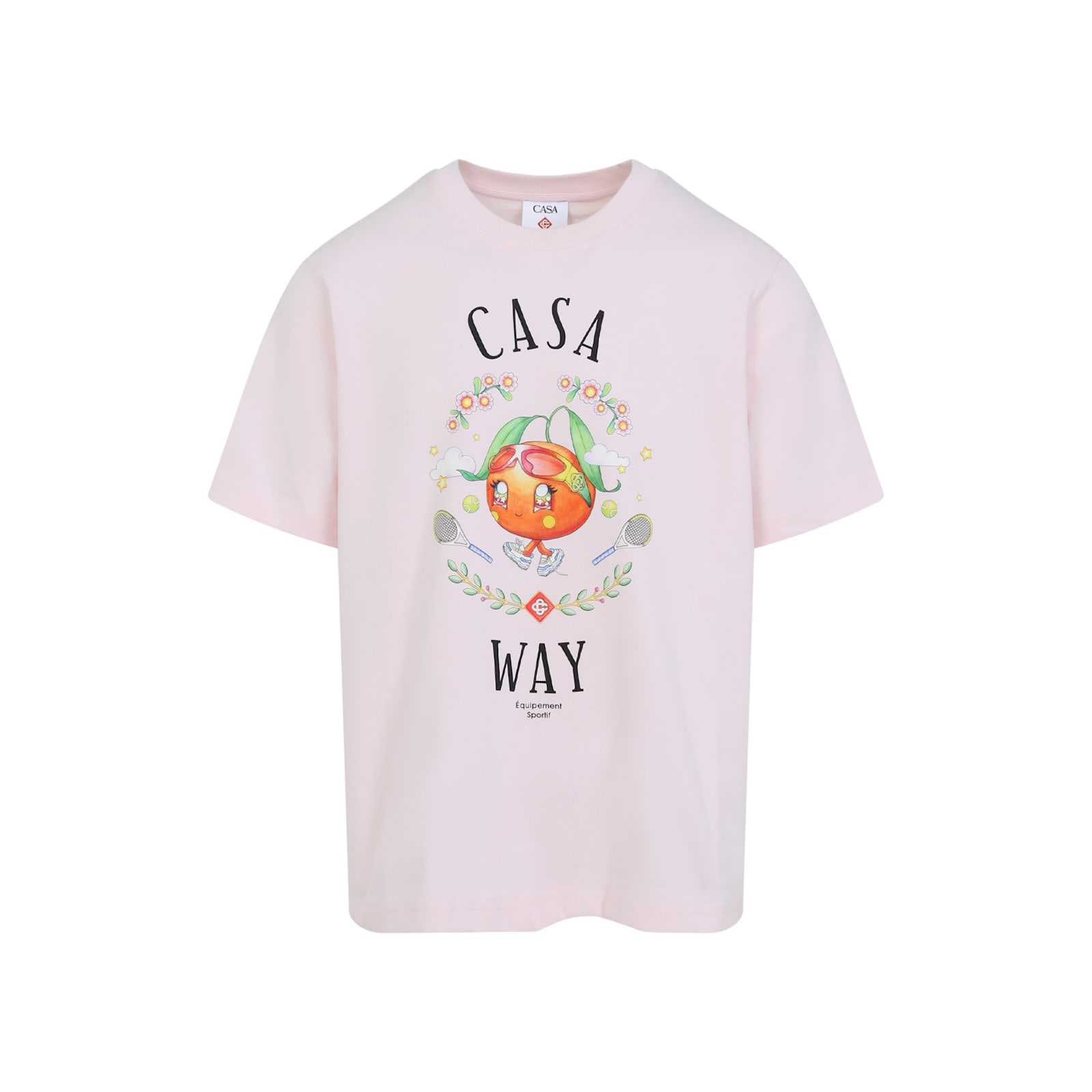 Casablanca Pale Pink Casa Way Orange Mascot T-shirt