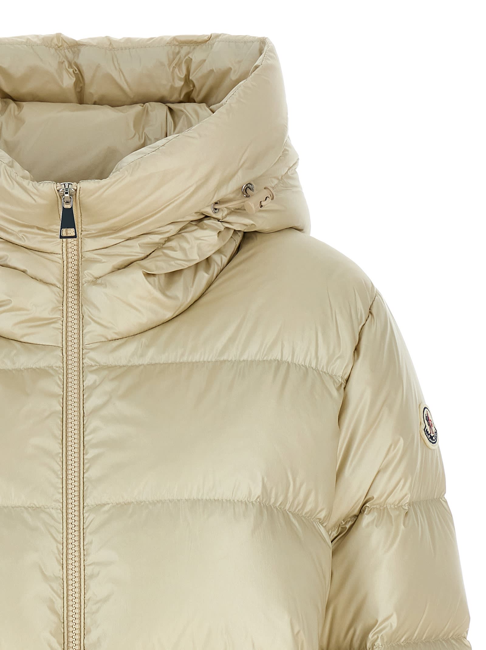 Shop Moncler Biron Down Jacket In White