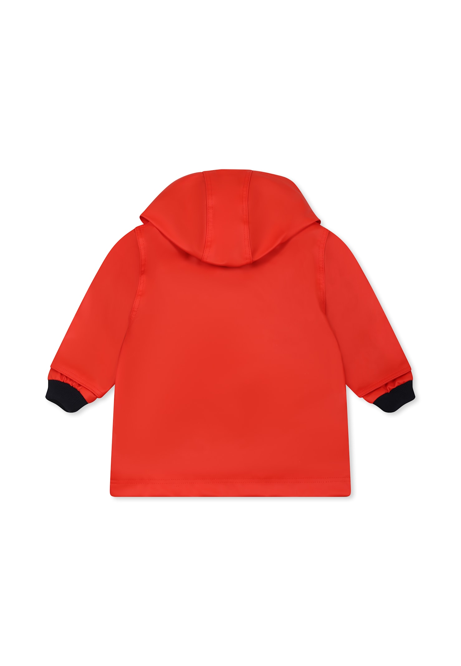 Petit Bateau Water-repellent Raincoat In Red