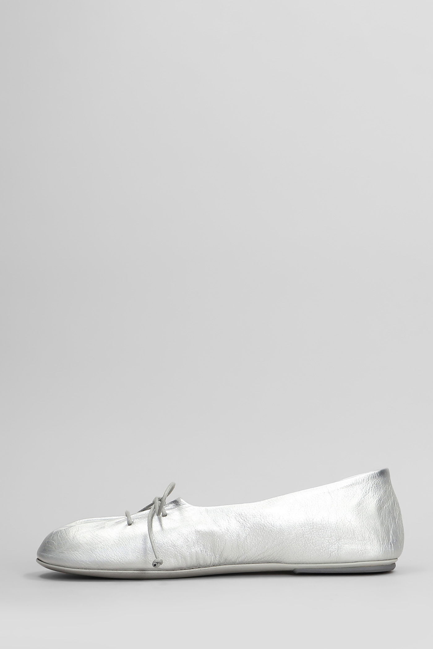 Marsèll Girella Ballet Flats In Silver Leather