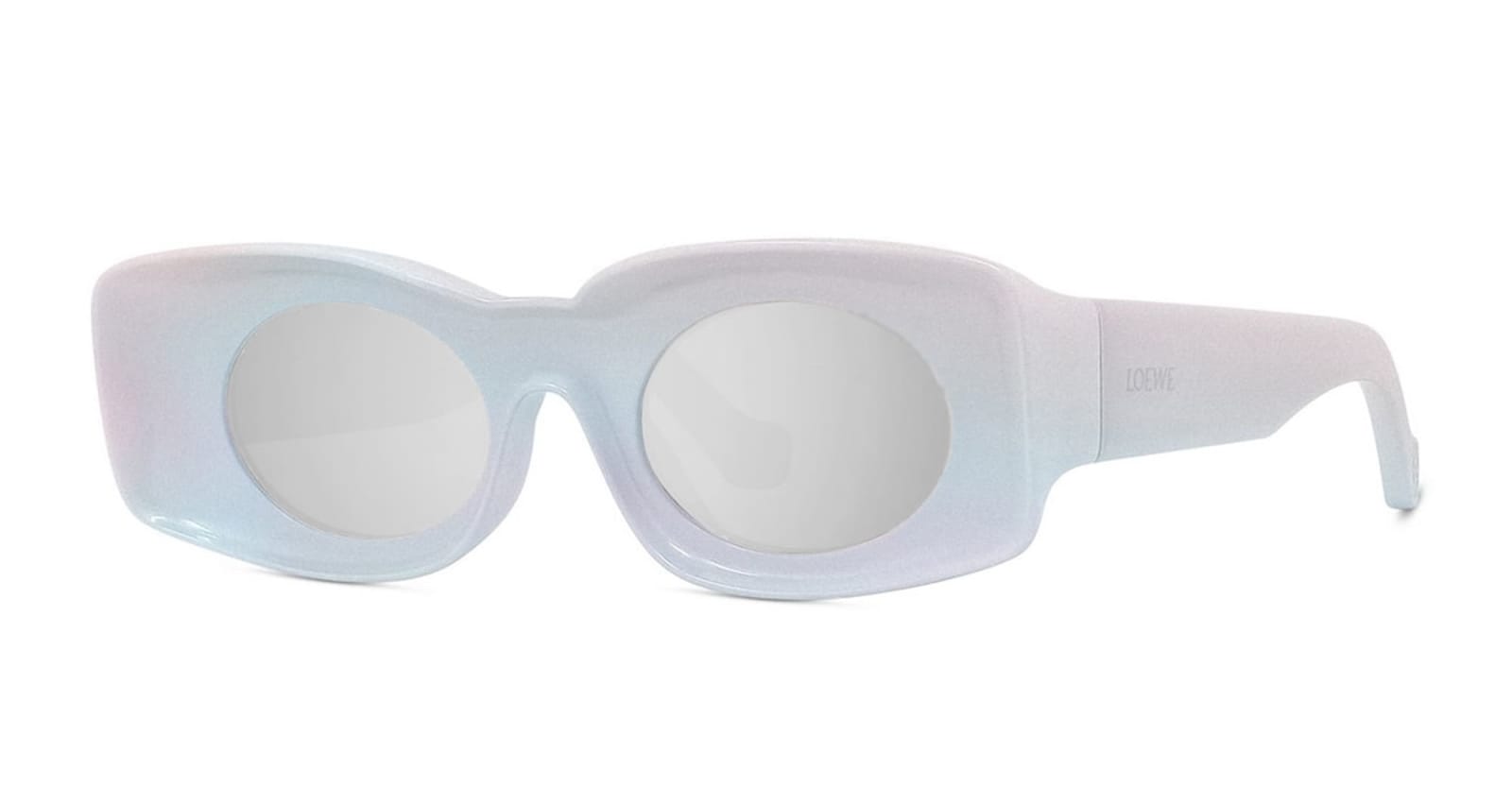 Shop Loewe Paulas Original - White Holographic Sunglasses