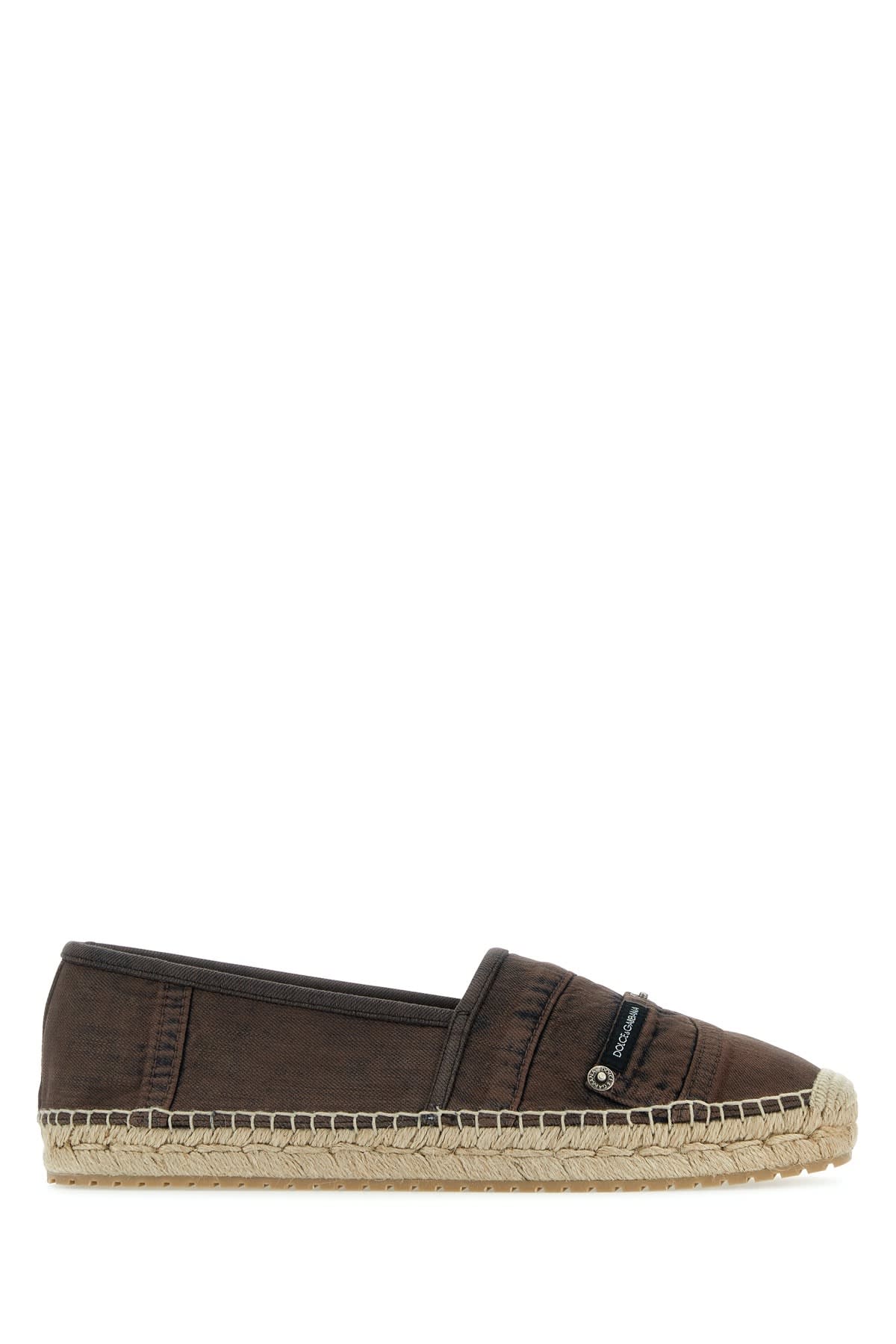 Shop Dolce & Gabbana Espadrilla In Marrone