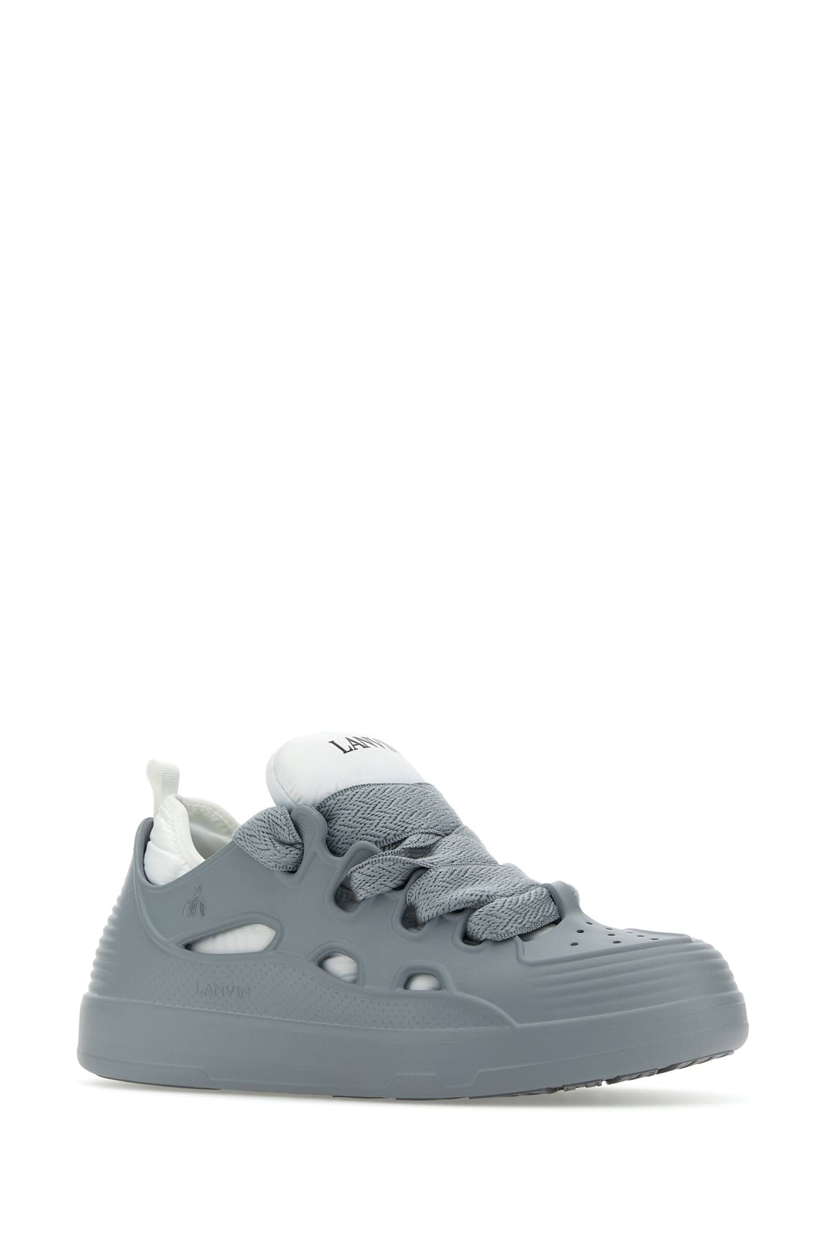 Shop Lanvin Sneakers In Pearlgrey