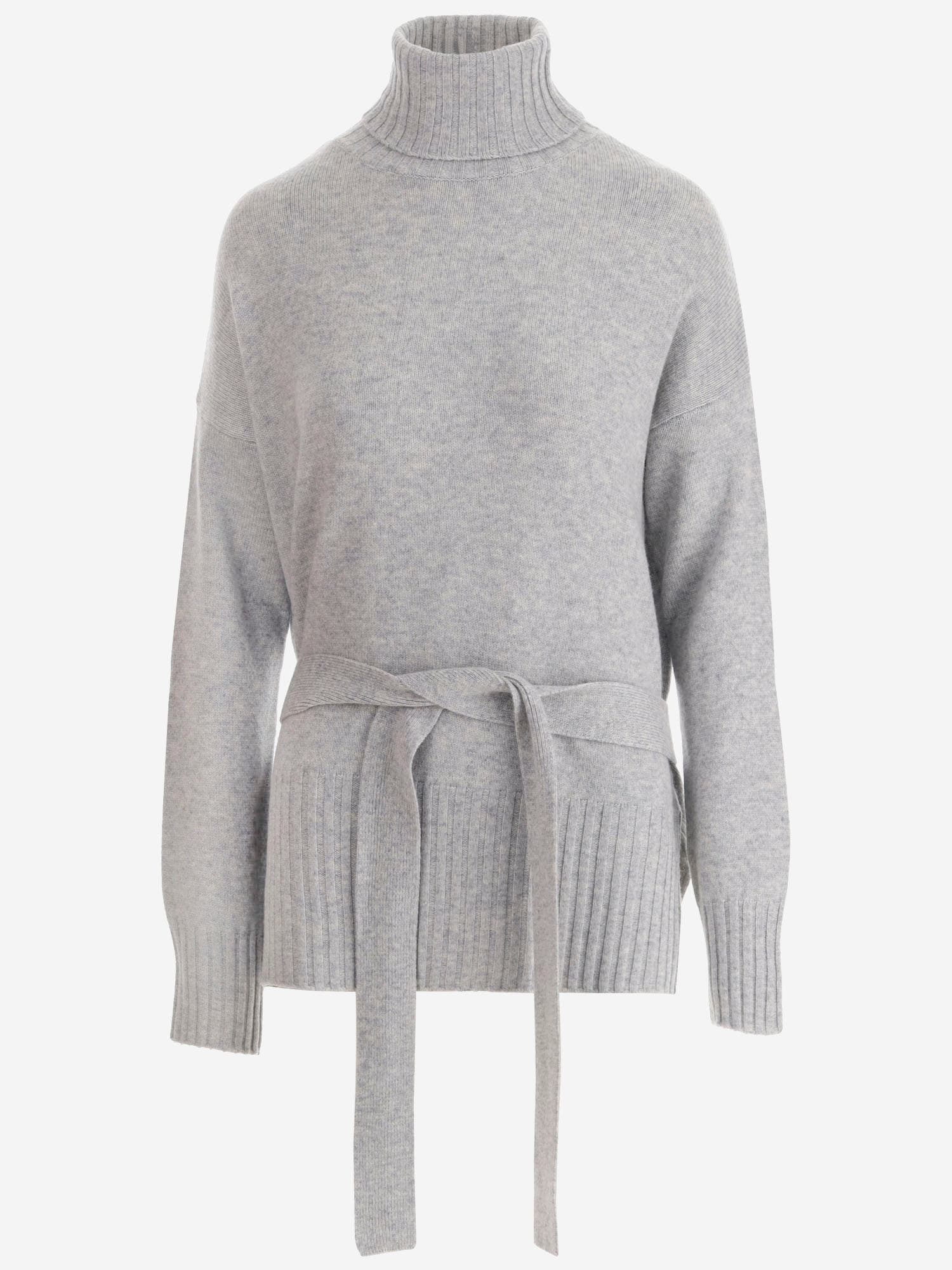 Shop Wild Cashmere Wool Blend Sweater In Grey