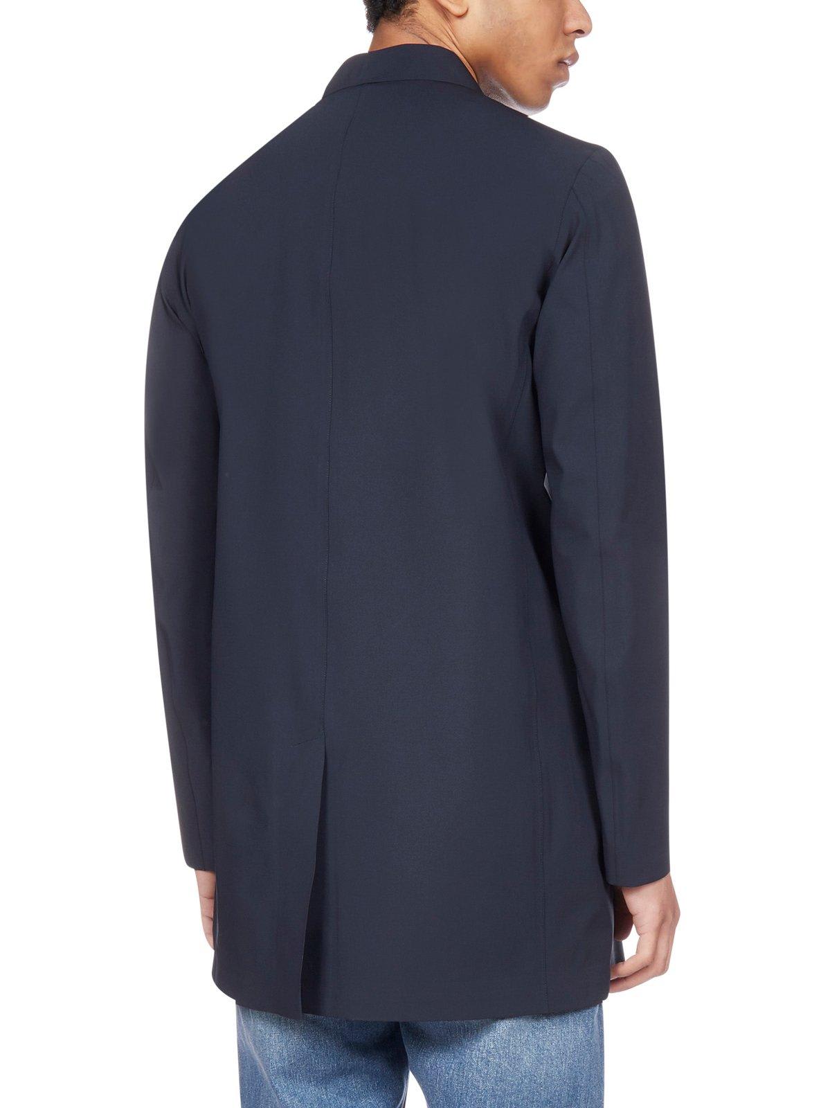 Shop Herno Single-breasted Buttoned Coat In Blu