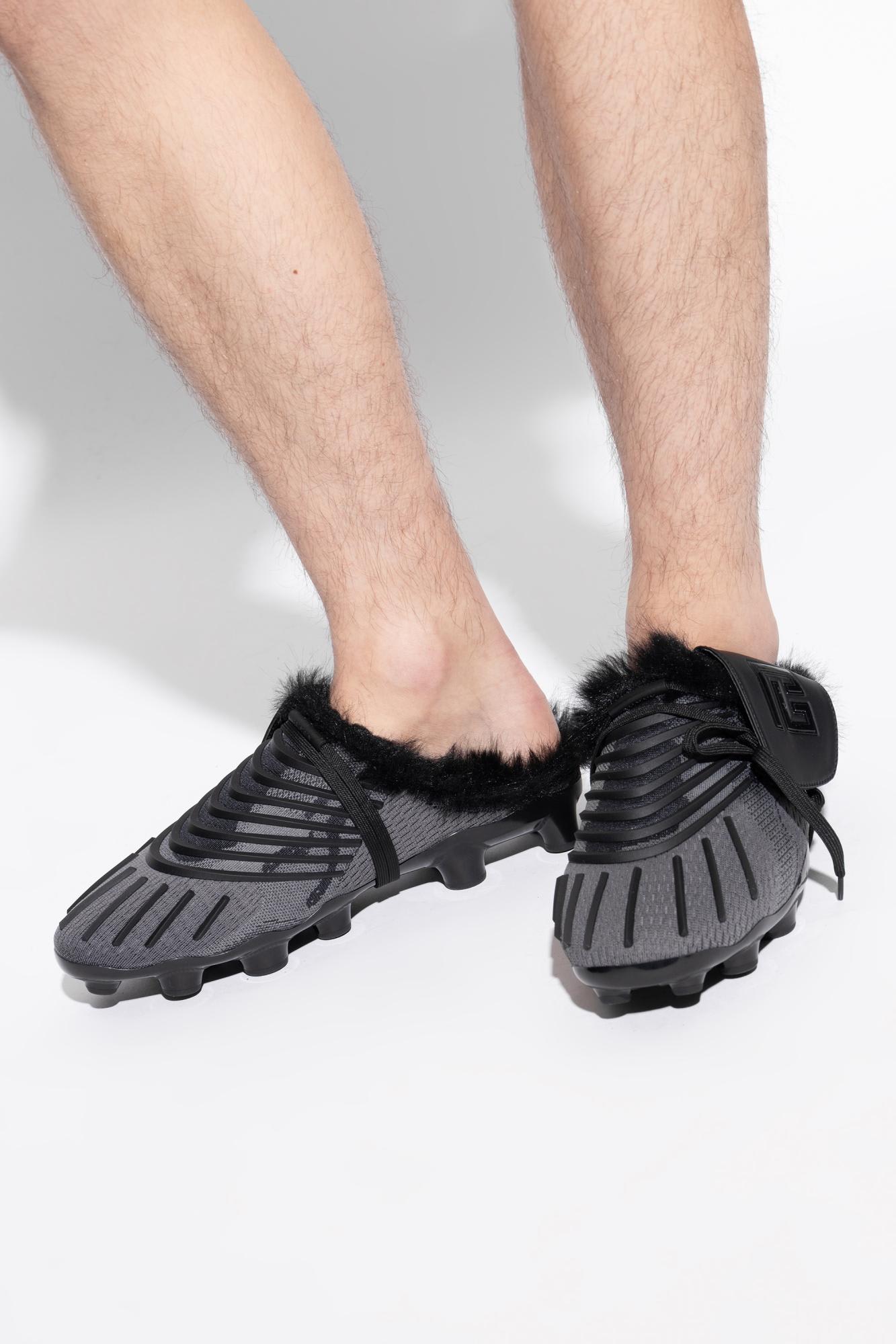 Balmain Clogs-type Slides In Black