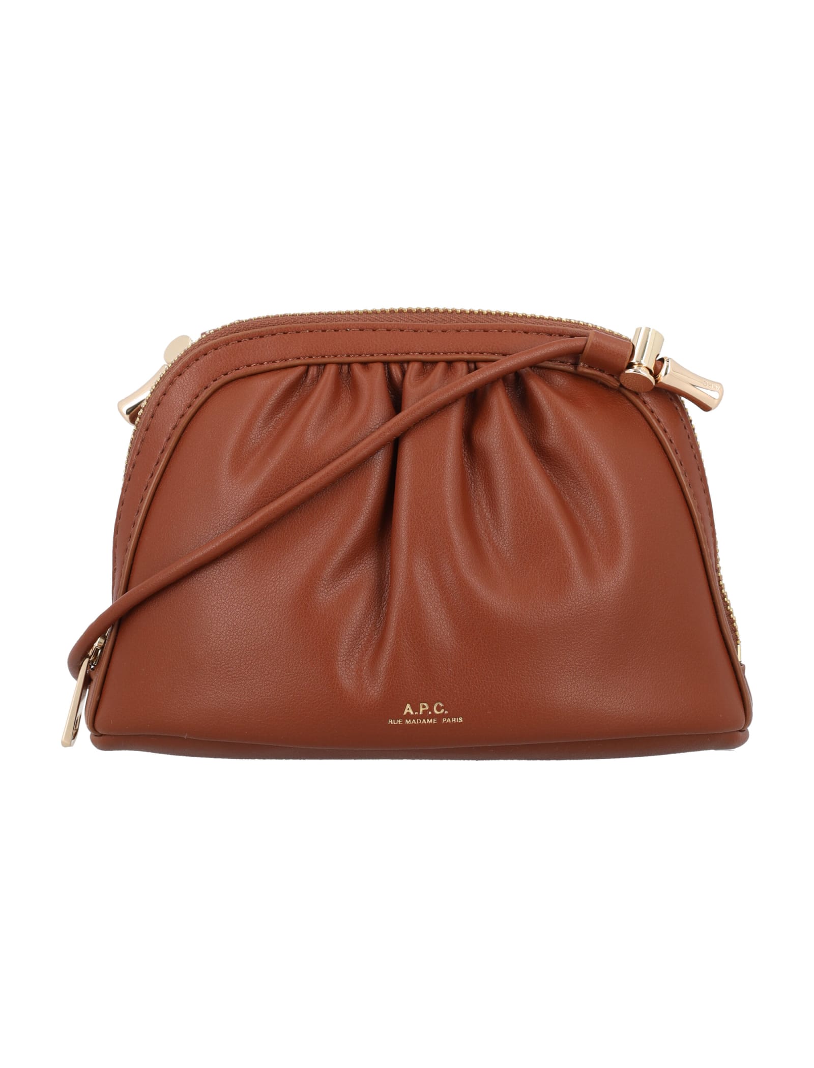 Shop Apc Small Ninon Bag In Hazelnut