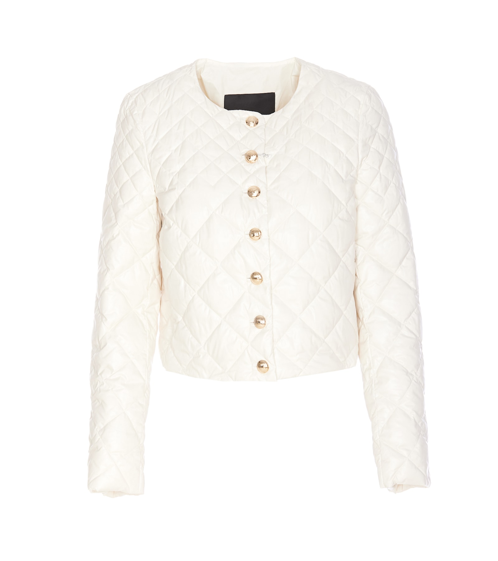 Shop Patrizia Pepe Light Down Jacket In White