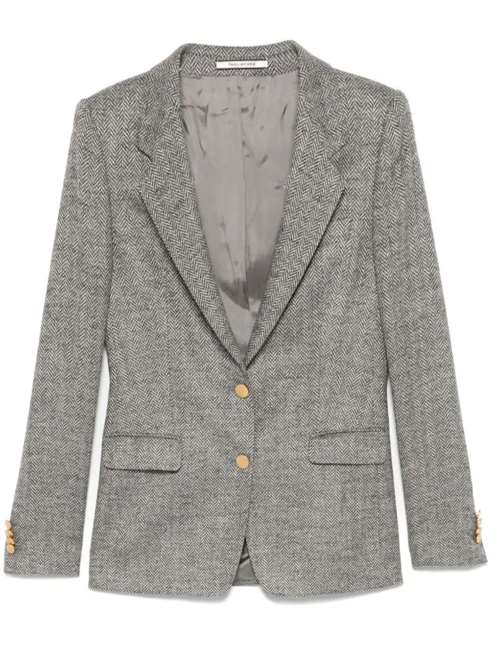 Shop Tagliatore Grey Parigi Blazer