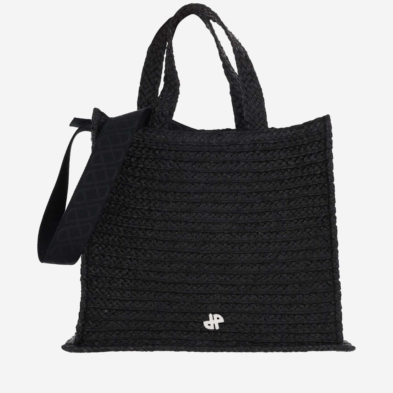Shop Patou Large Jp Tote Bag In Black