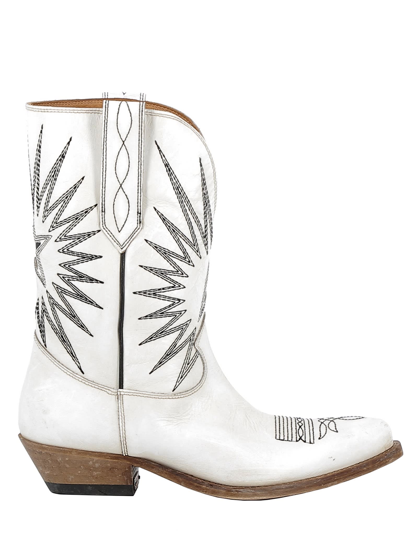 golden goose white boots