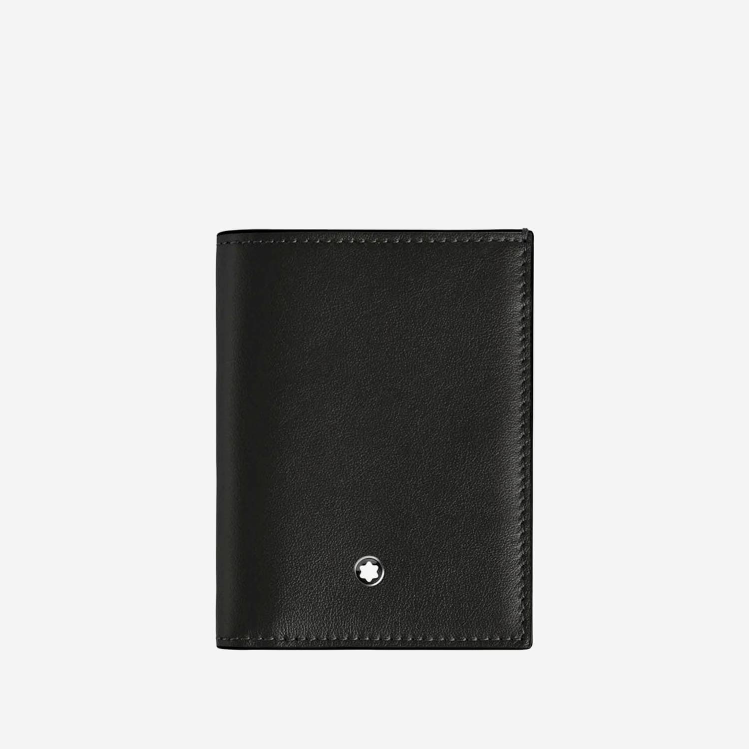 Montblanc Leather Wallet With Logo In Brown