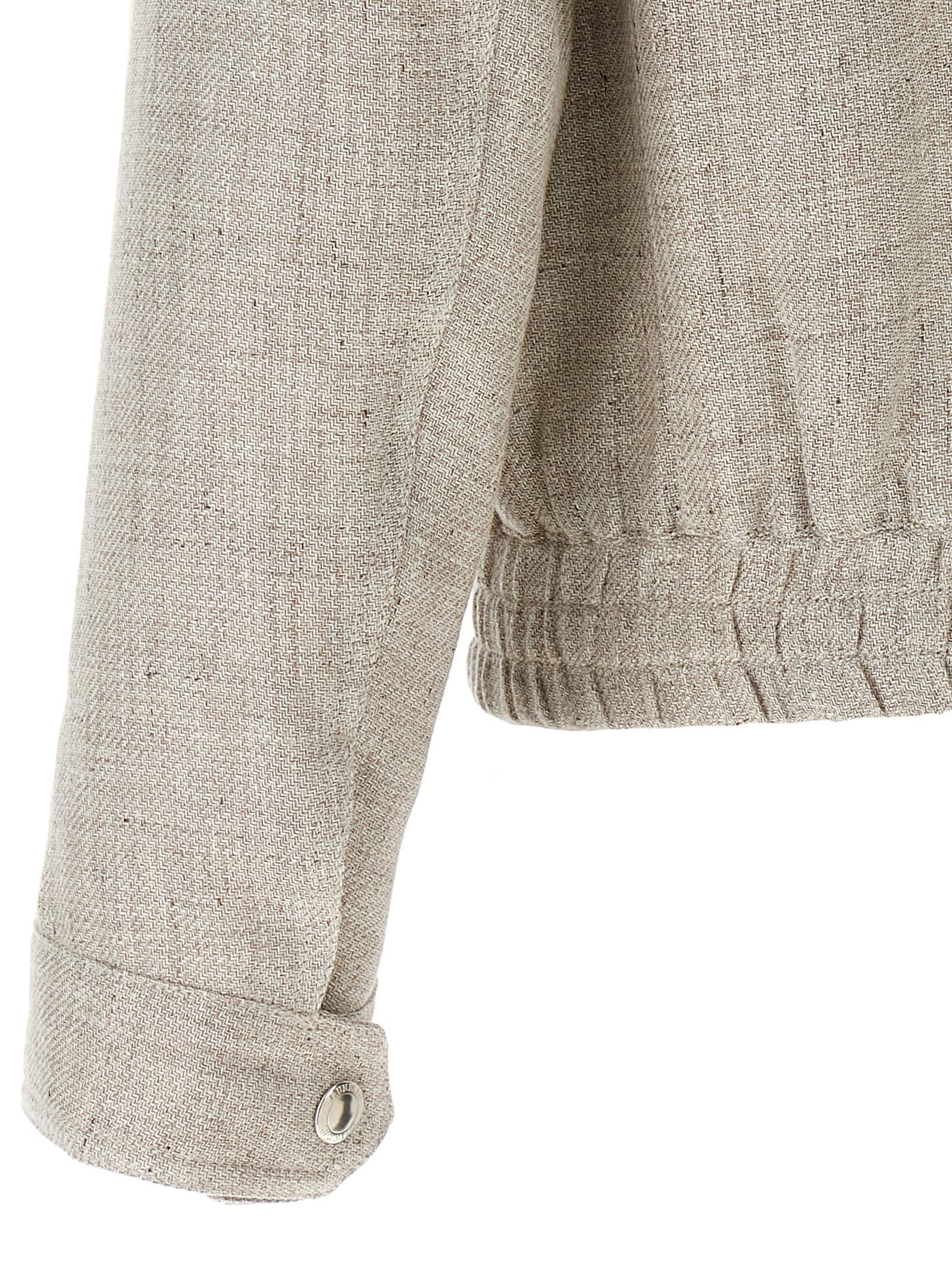 Brunello Cucinelli Linen And Wool Bomber Jacket
