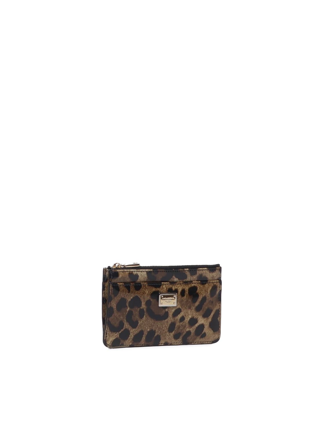 Shop Dolce & Gabbana Leopard Print Leather Medium Cardholder