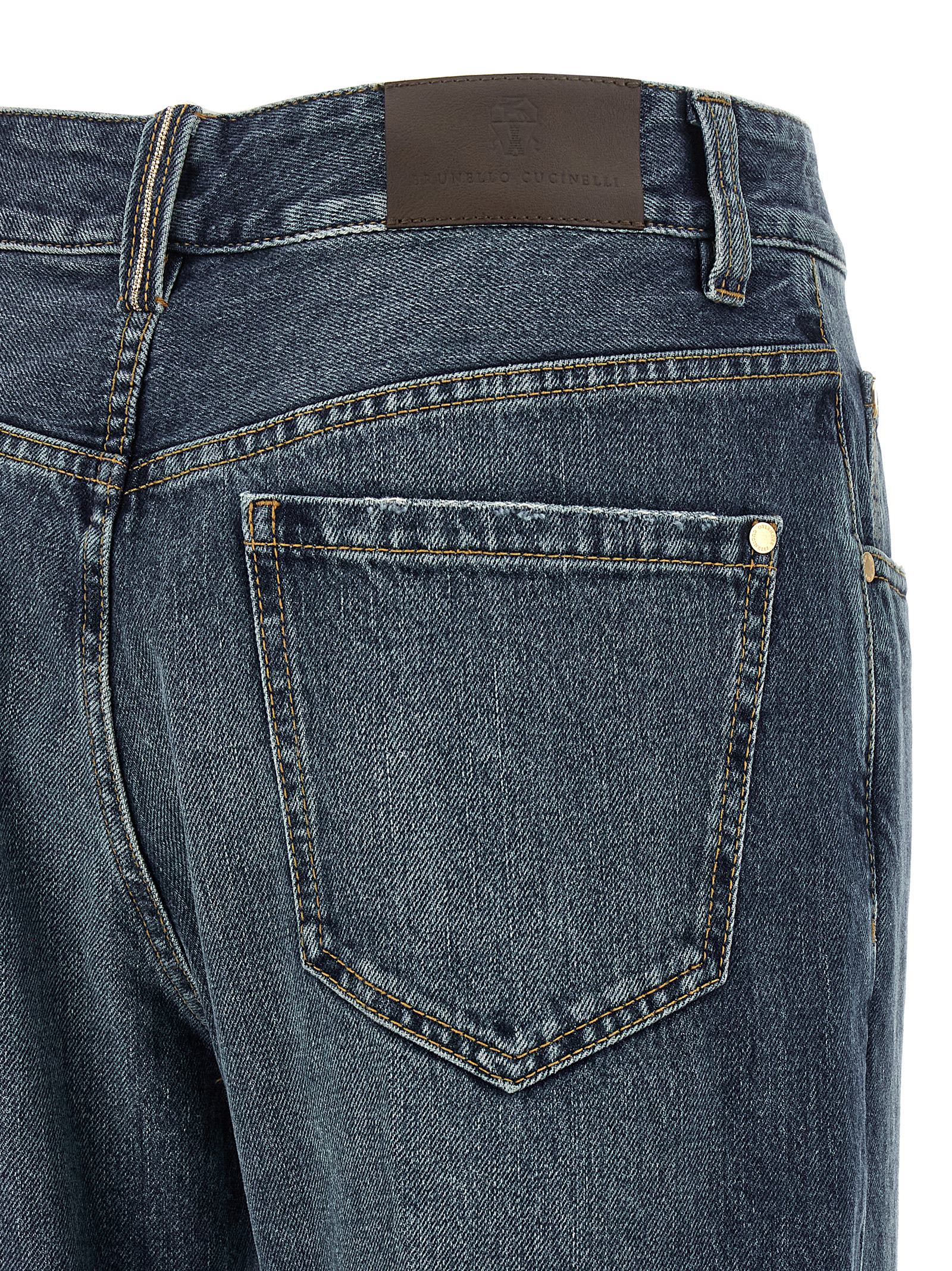 Brunello Cucinelli Contemporary Square Jeans Blue In Blue