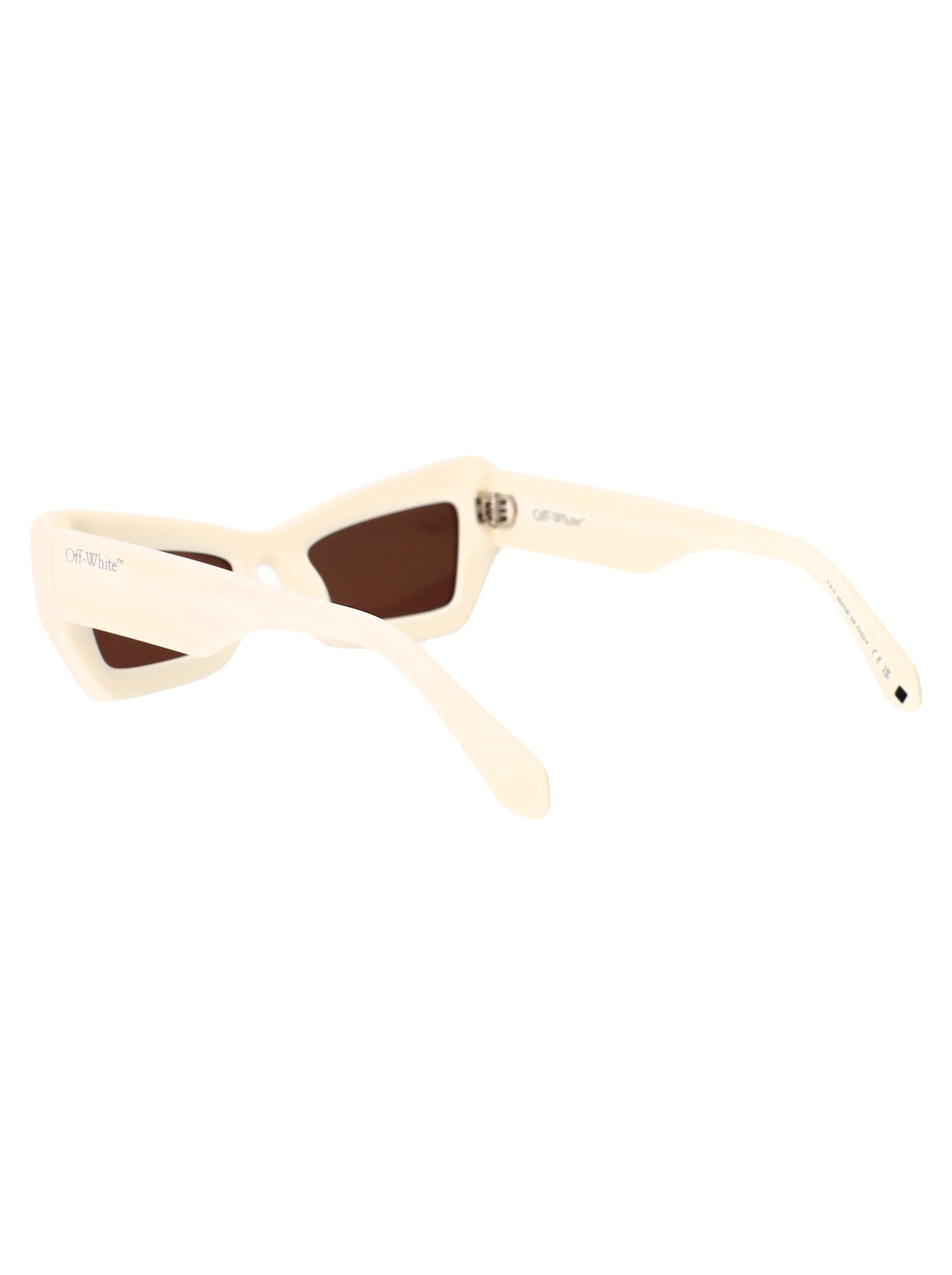 Off-white Aurora Sunglasses In White Brown