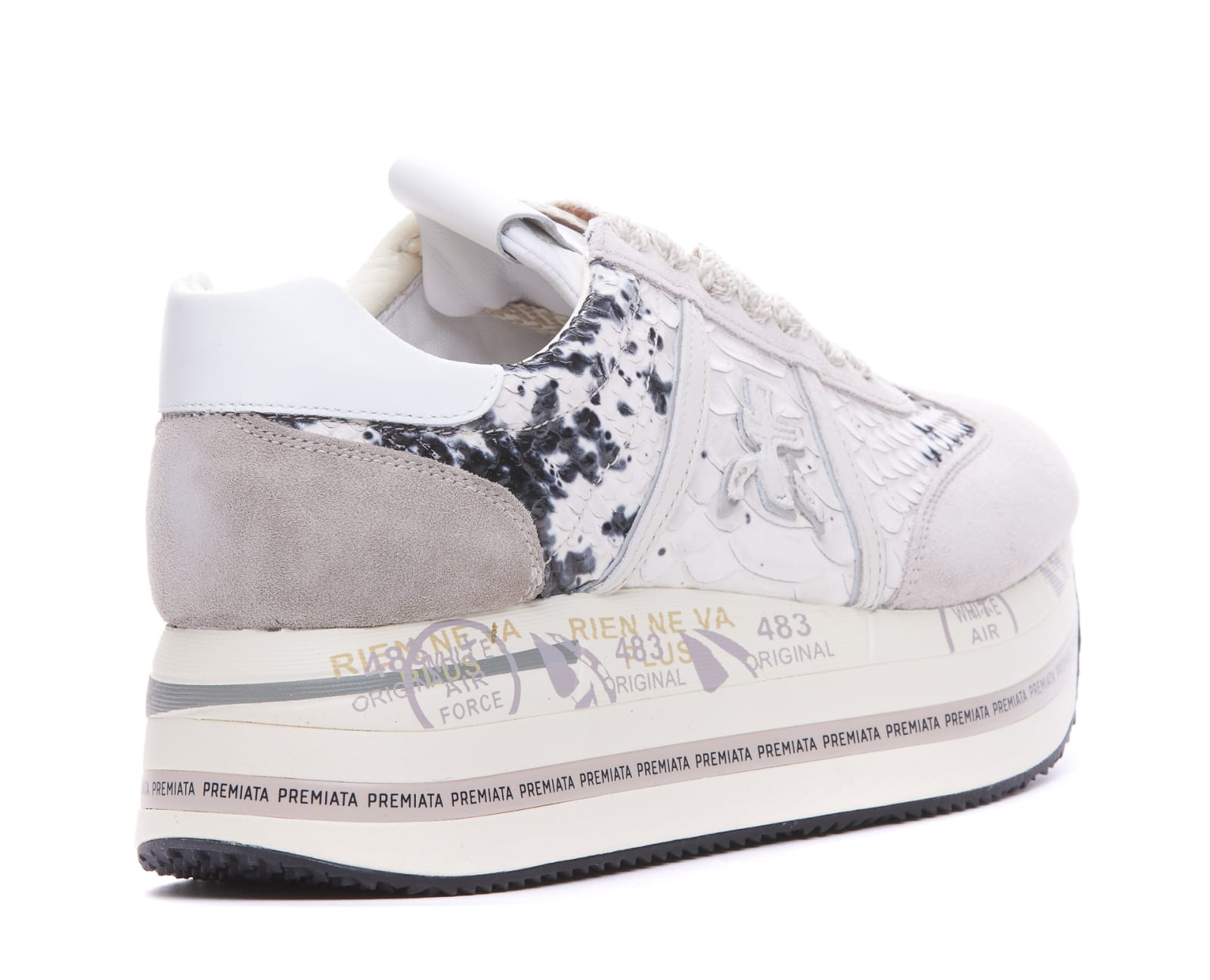 Shop Premiata Beth Sneakers In White