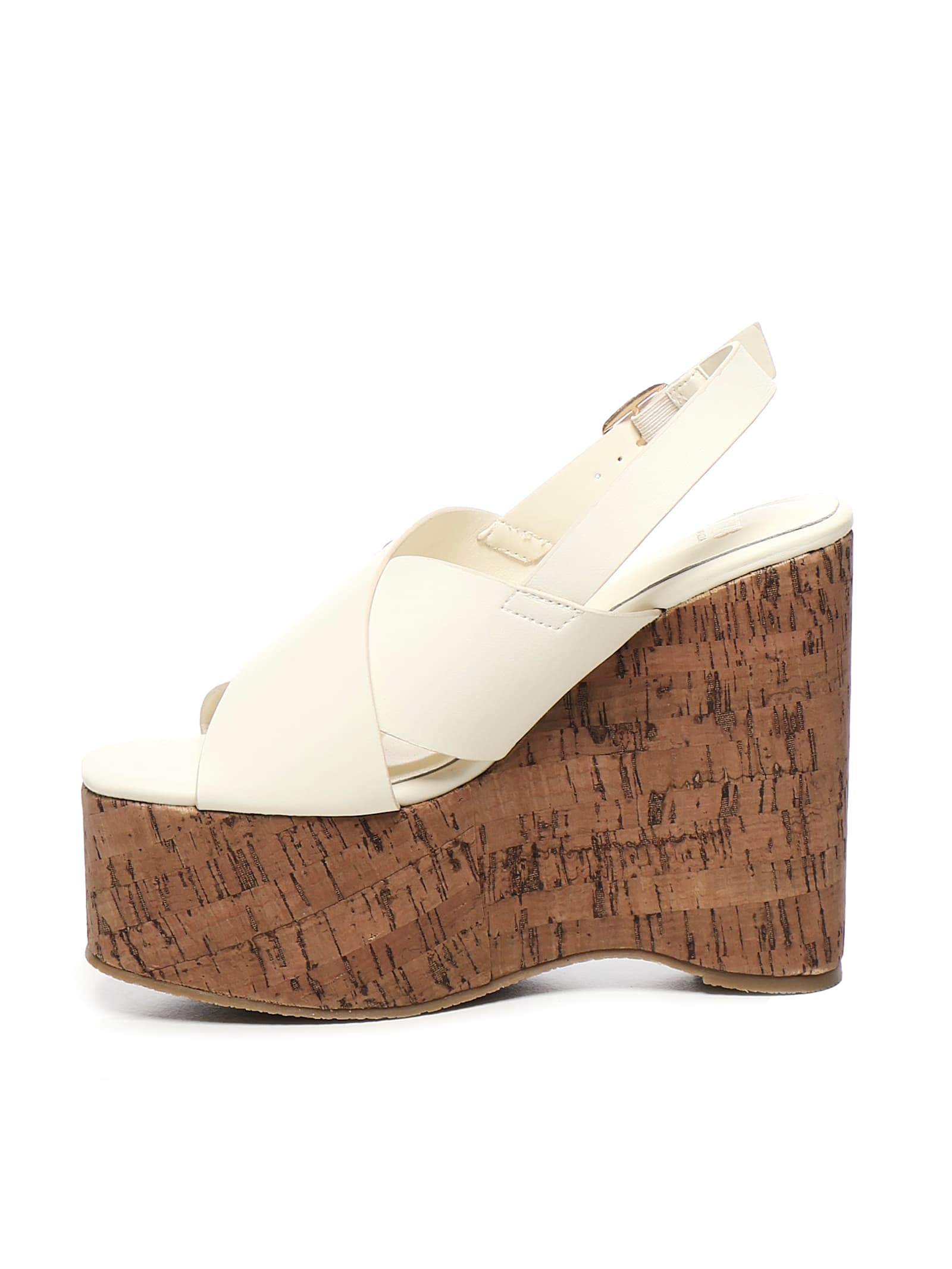 V73 100mm Kornelia Cross-strap Wedge Sandals