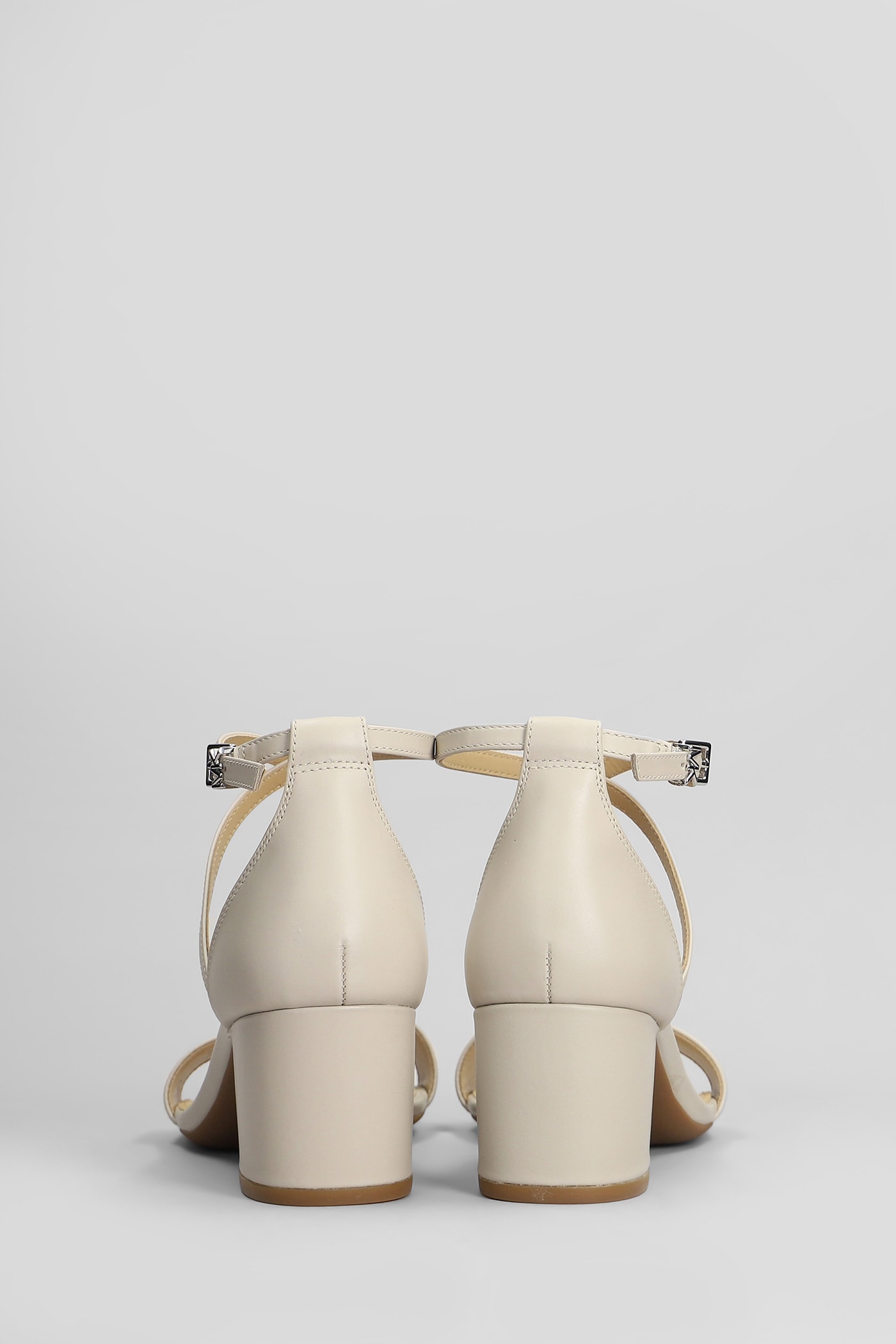 Michael Kors Serena Flex Sandal Sandals In Beige Leather