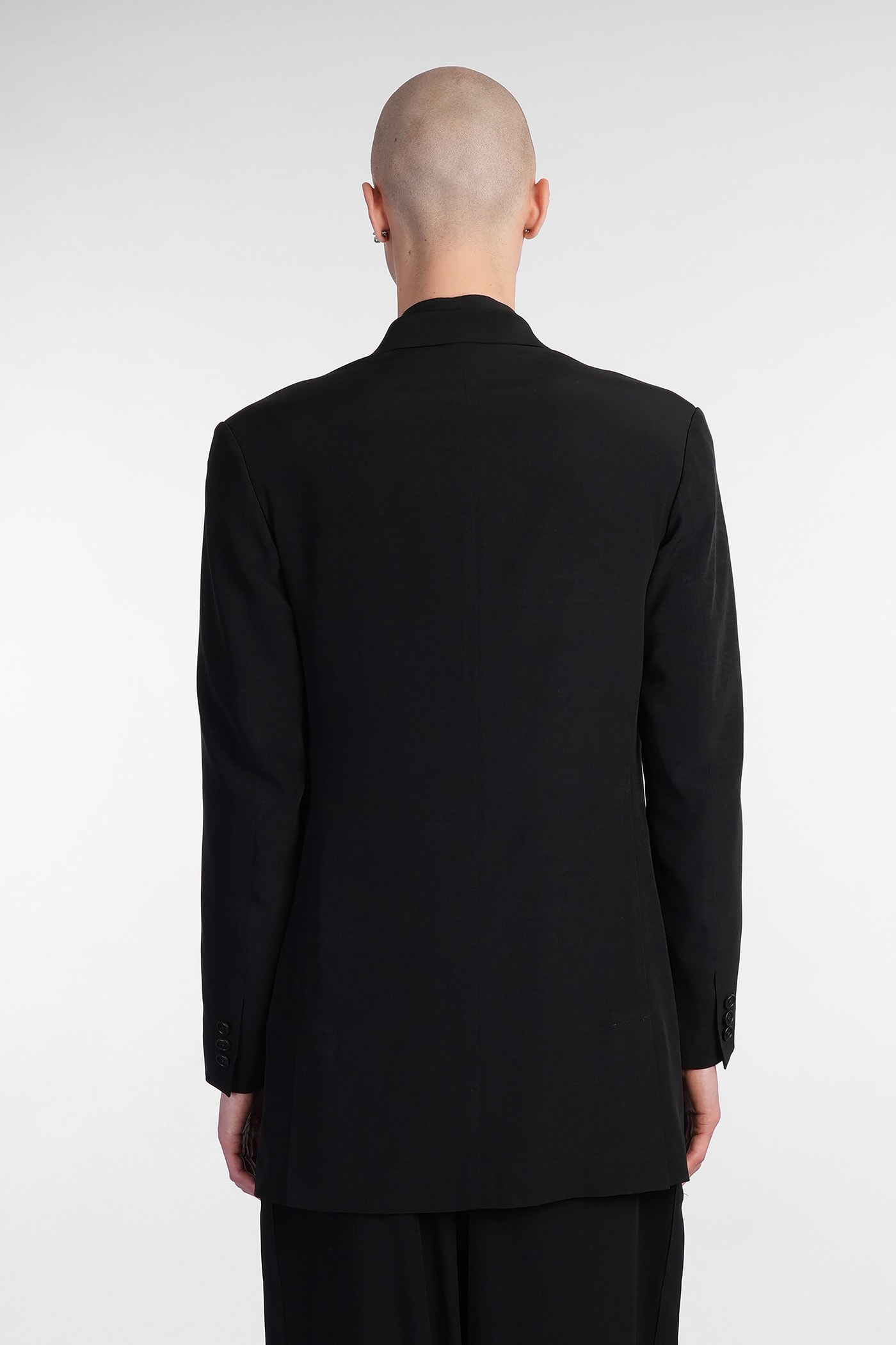 YOHJI YAMAMOTO I BLAZER IN BLACK TRIACETATE