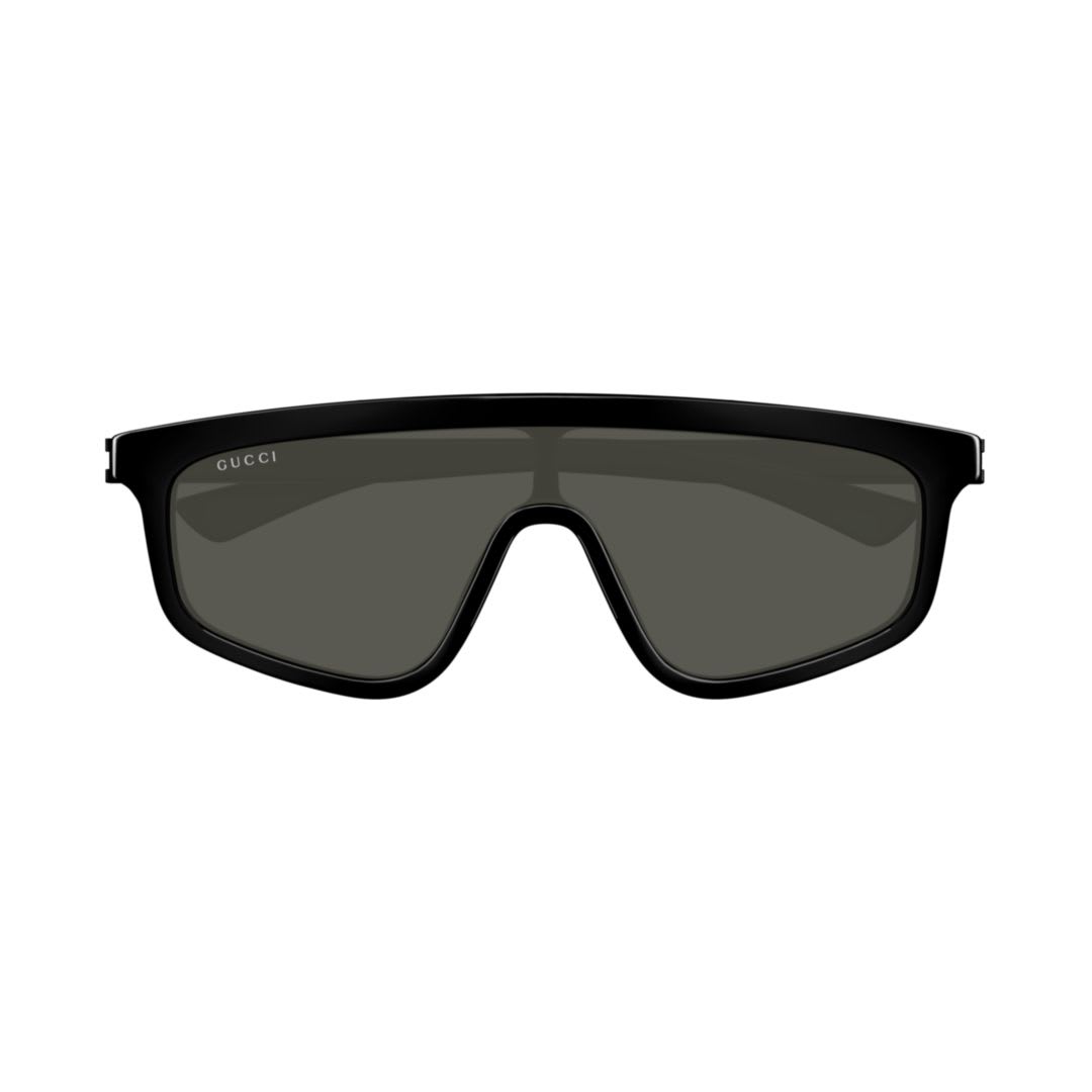 Gucci Grey Shield Unisex Sunglasses Gg1736s 001 99 In Black