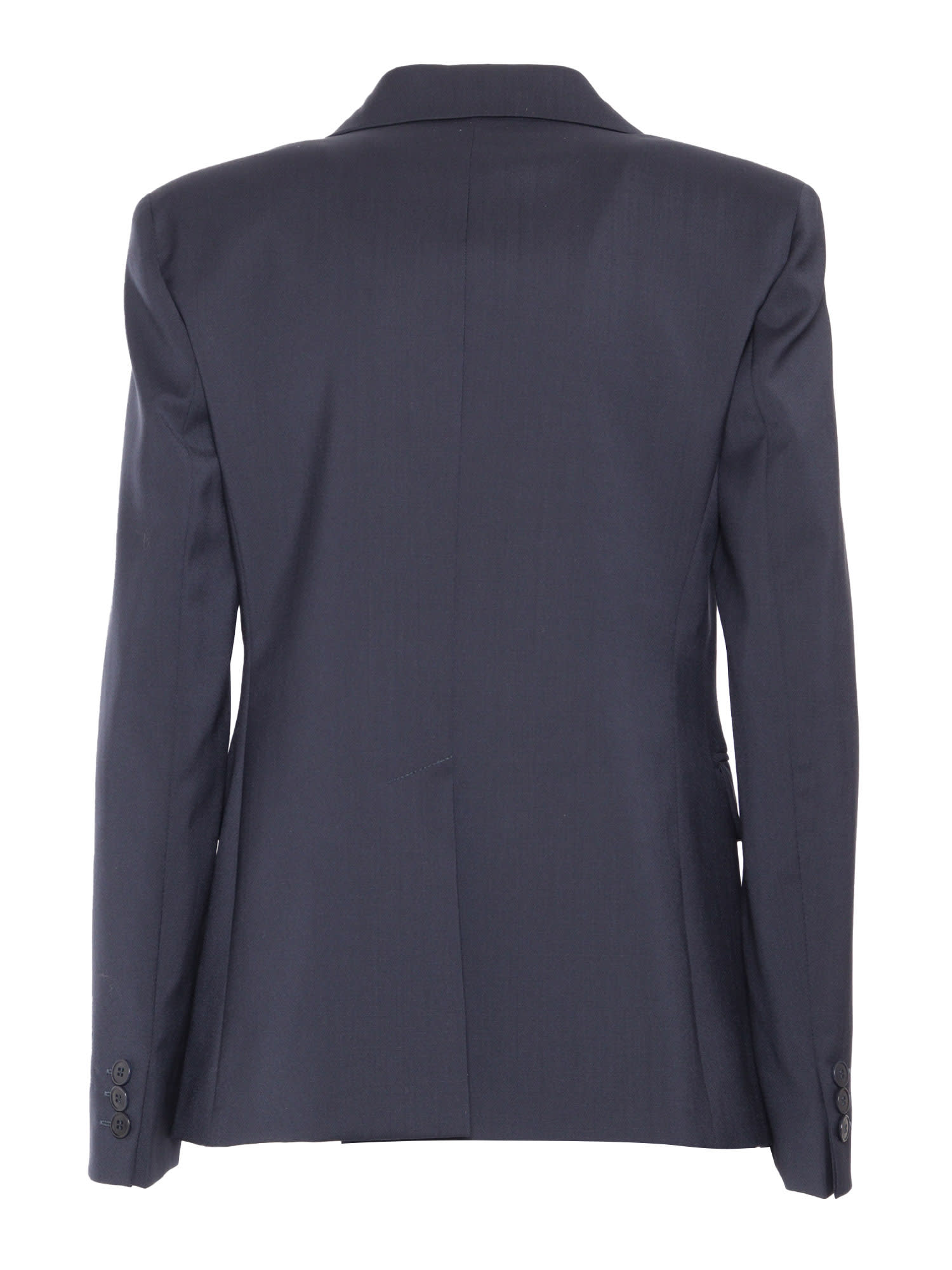 Shop Weekend Max Mara Lamine Navy Jacket In Blue