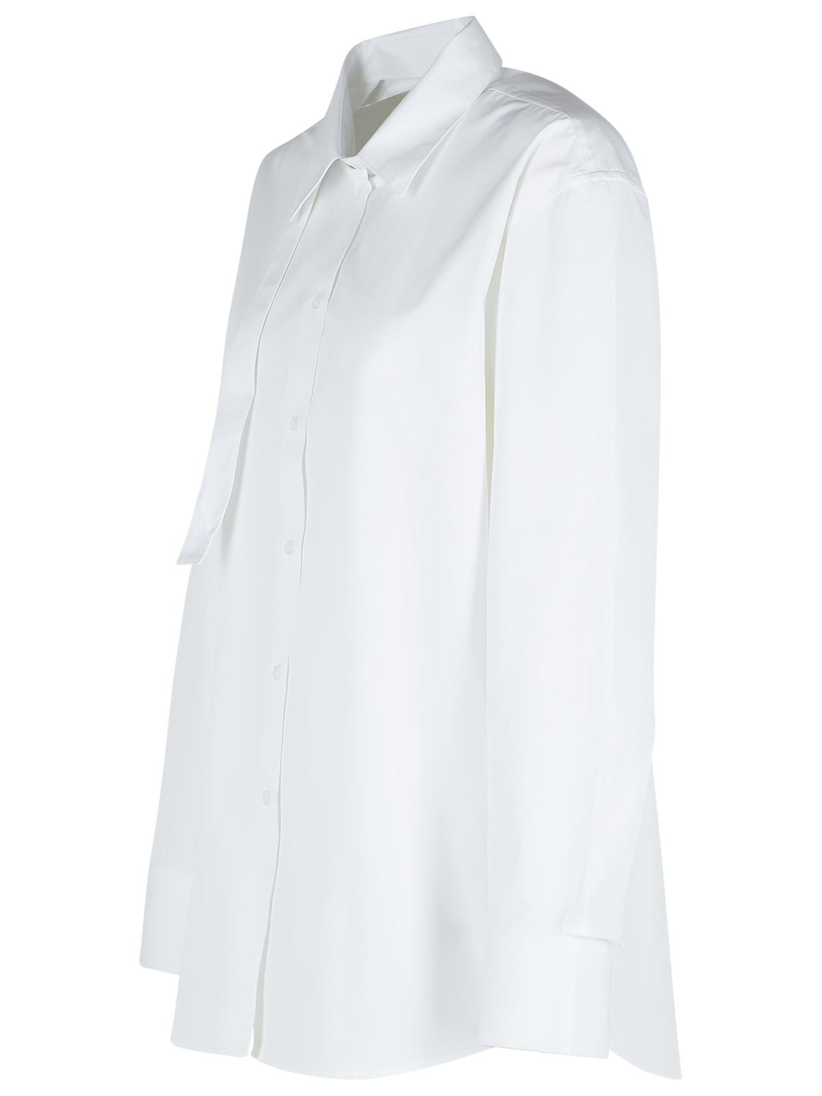 Rohe White Shirt With Bell Sleeves And Rear Cut-out In White