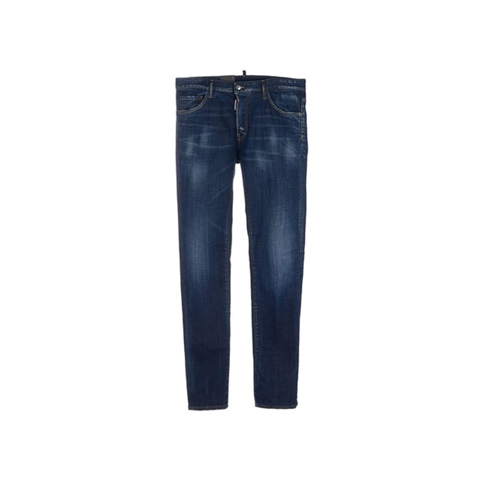 Shop Dsquared2 Cotton Denim Jeans In Blue