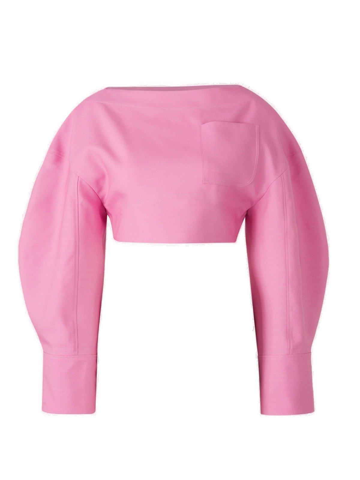 Shop Jacquemus The Casaco Top In Pink